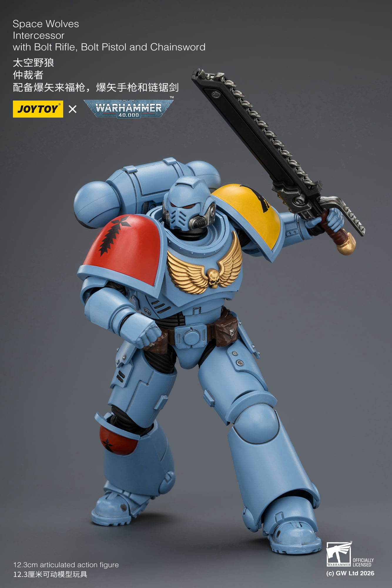 Warhammer 40,000 Space Wolves Intercessor 1/18 Scale Action Figure Gallery Image 11