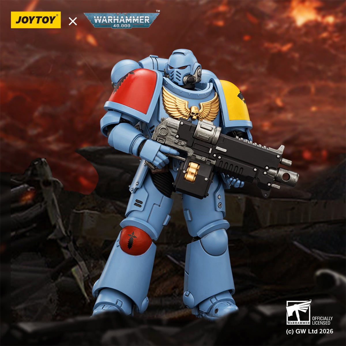 Warhammer 40,000 Space Wolves Intercessor 1/18 Scale Action Figure Gallery Image 3