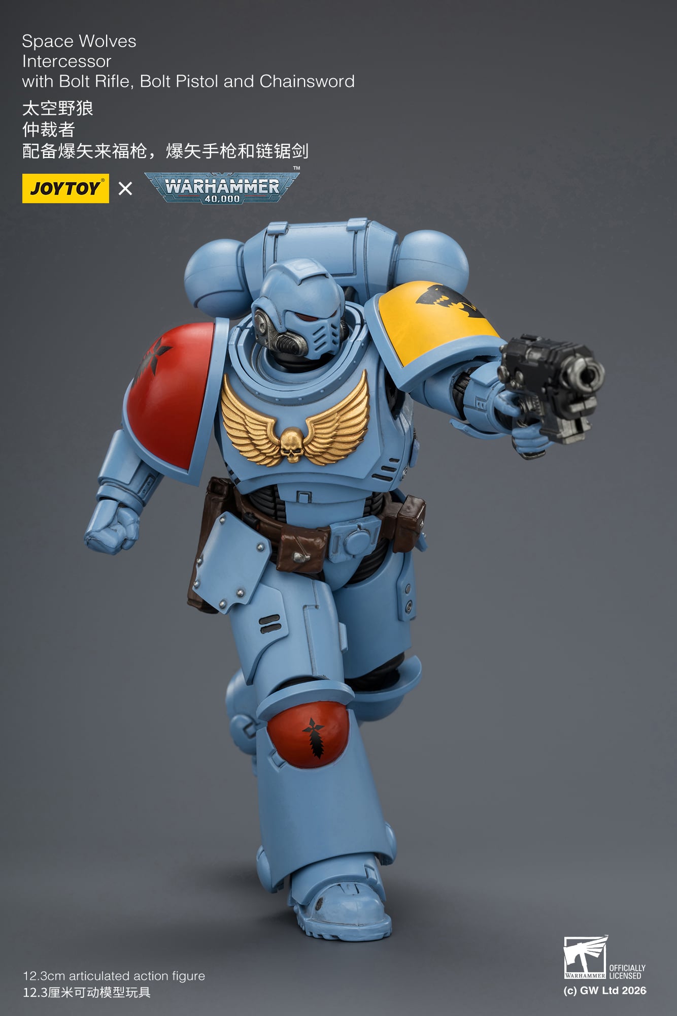 Warhammer 40,000 Space Wolves Intercessor 1/18 Scale Action Figure Gallery Image 10
