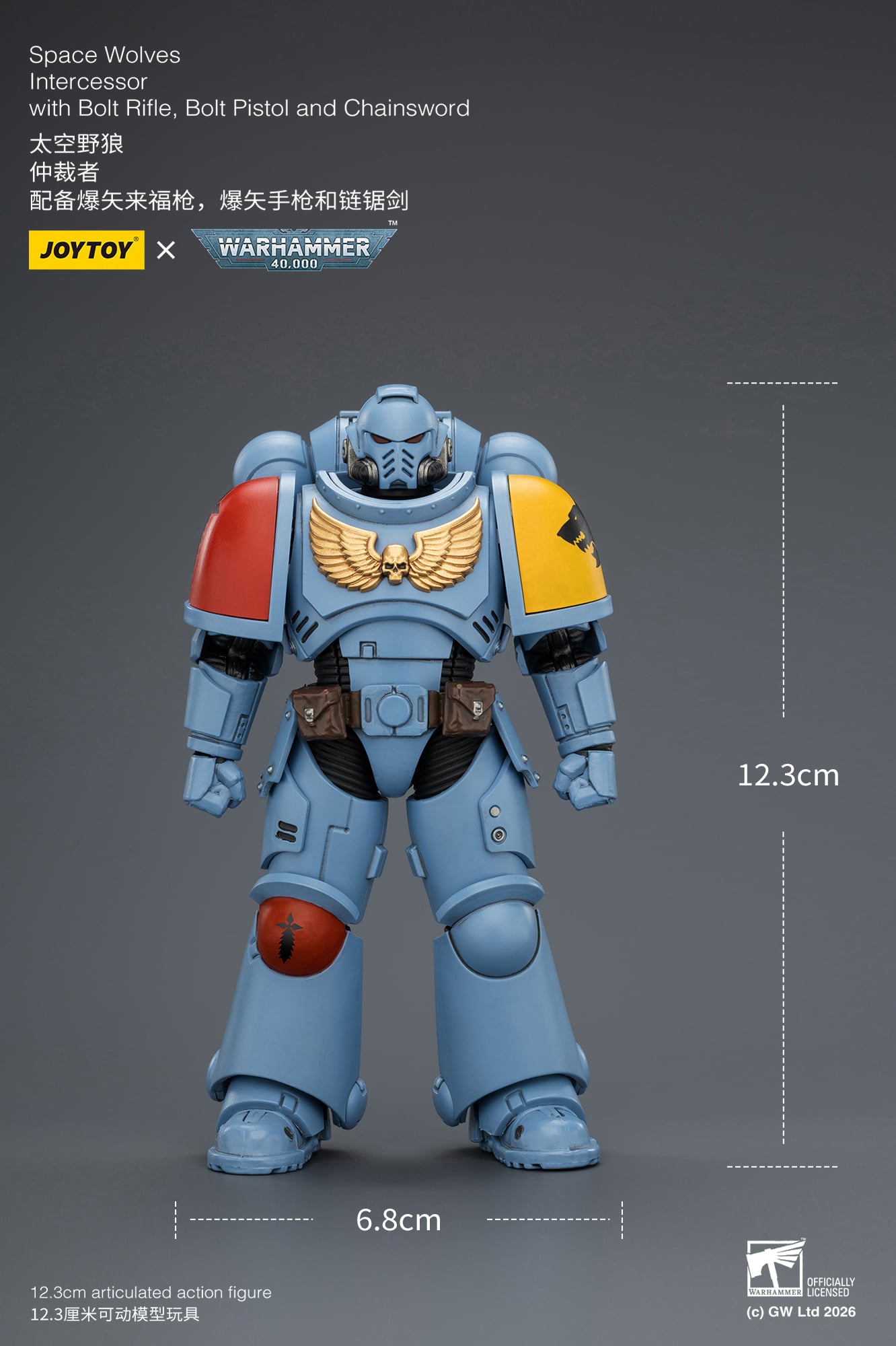 Warhammer 40,000 Space Wolves Intercessor 1/18 Scale Action Figure Gallery Image 13