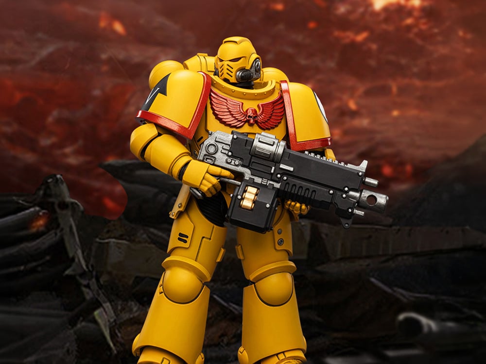 Warhammer 40,000 Imperial Fists Intercessor 1/18 Scale Action Figure Gallery Image 1