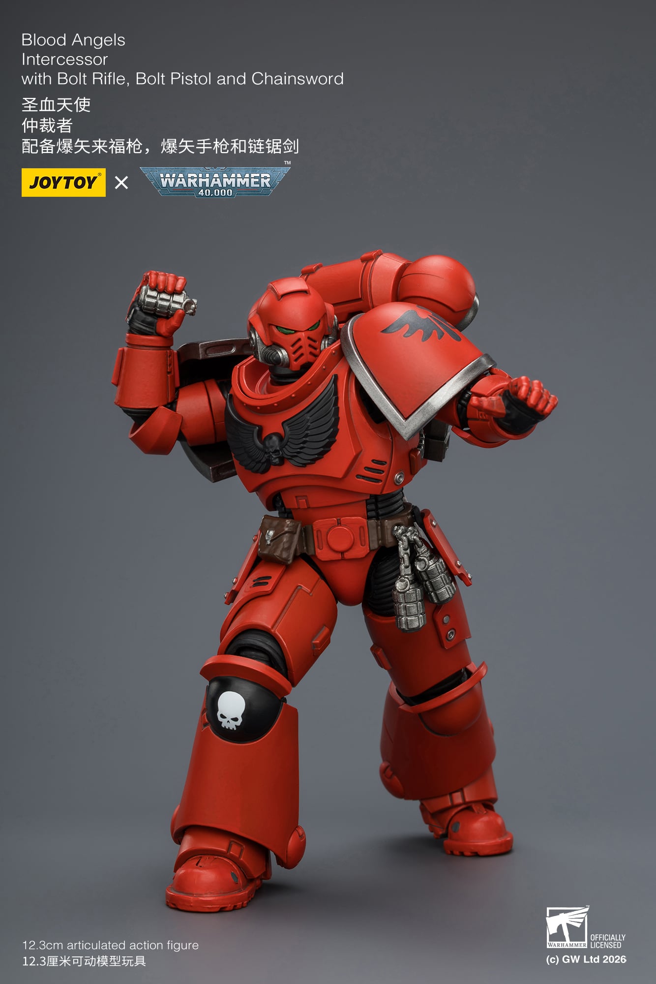 Warhammer 40,000 Blood Angels Intercessor 1/18 Scale Action Figure Gallery Image 11