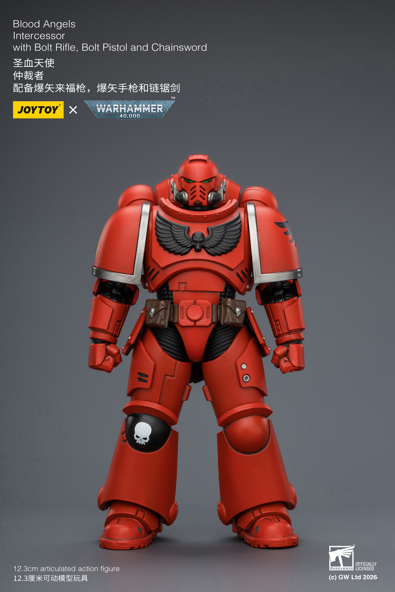 Warhammer 40,000 Blood Angels Intercessor 1/18 Scale Action Figure Gallery Image 4