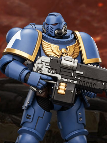 Image of Warhammer 40,000 Ultramarines Intercessor 1/18 Scale Action Figure