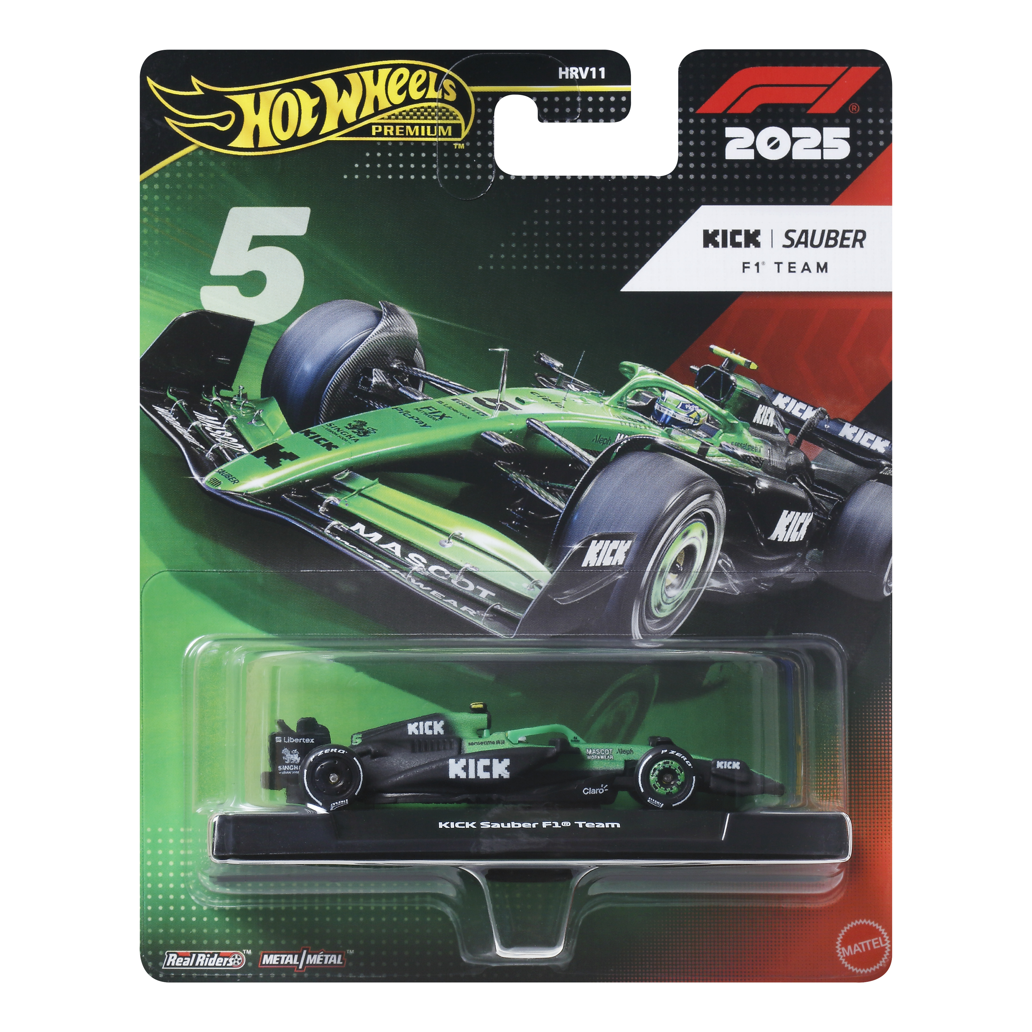 Hot Wheels Premium Formula 1 2025 KICK Sauber F1 Team (#5)