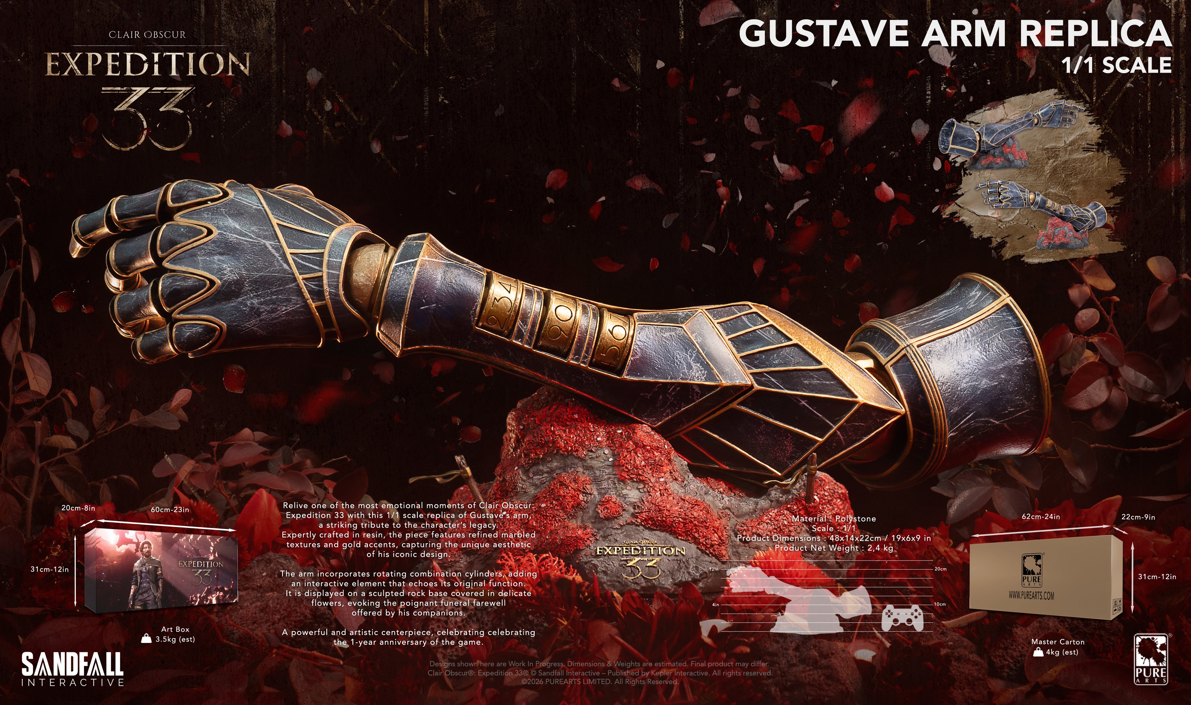 Clair Obscur: Expedition 33 Arm of Gustave 1/1 Scale Replica Gallery Image 16