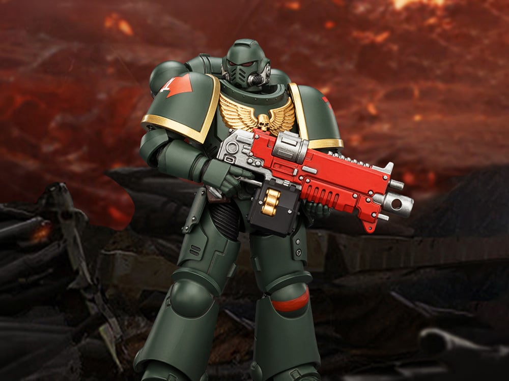 Warhammer 40,000 Dark Angels Intercessor 1/18 Scale Action Figure Gallery Image 1