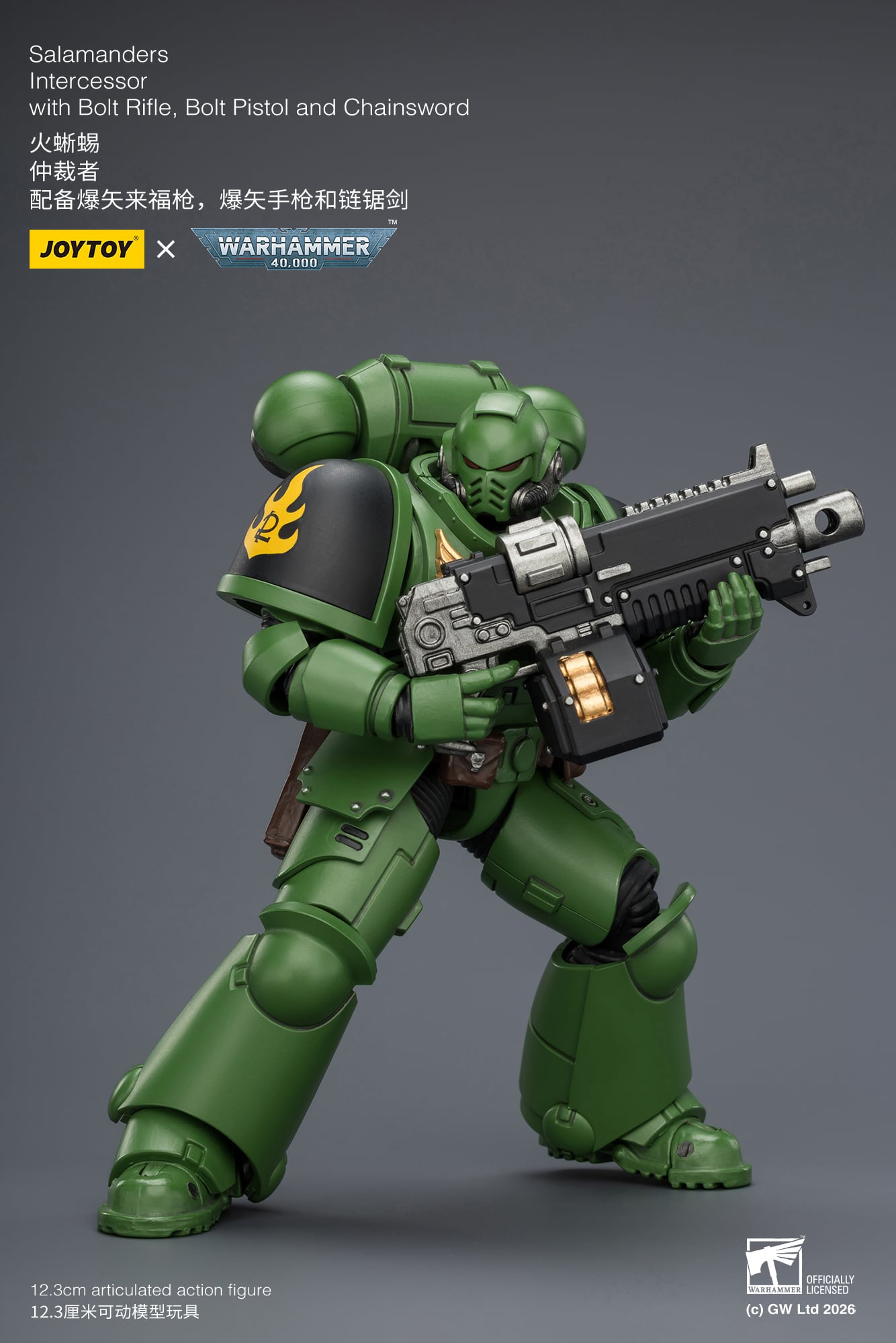Warhammer 40,000 Salamanders Intercessor 1/18 Scale Action Figure Gallery Image 9