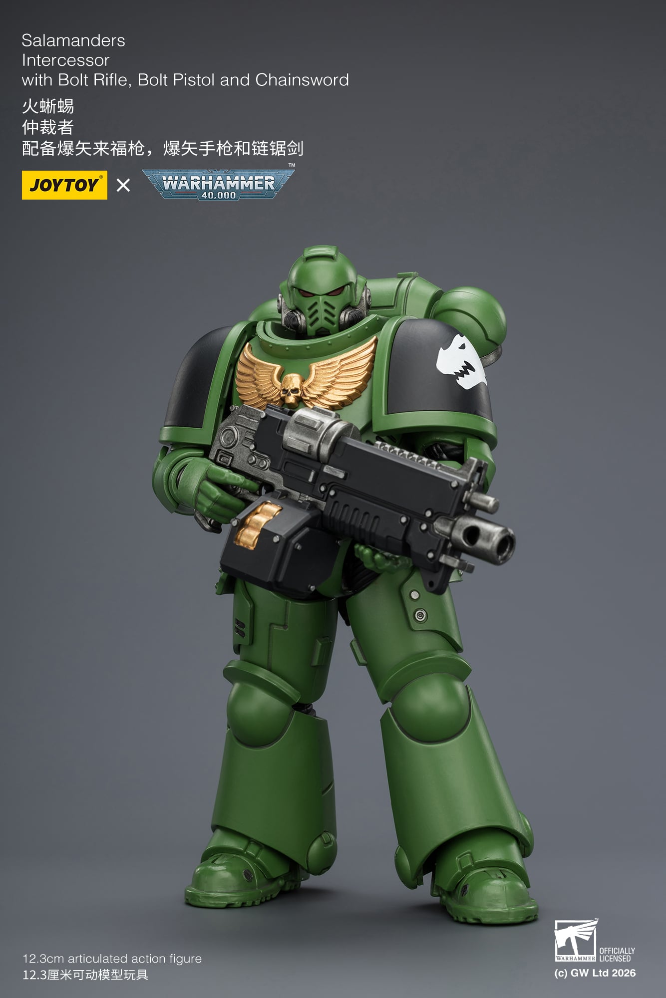 Warhammer 40,000 Salamanders Intercessor 1/18 Scale Action Figure Gallery Image 7