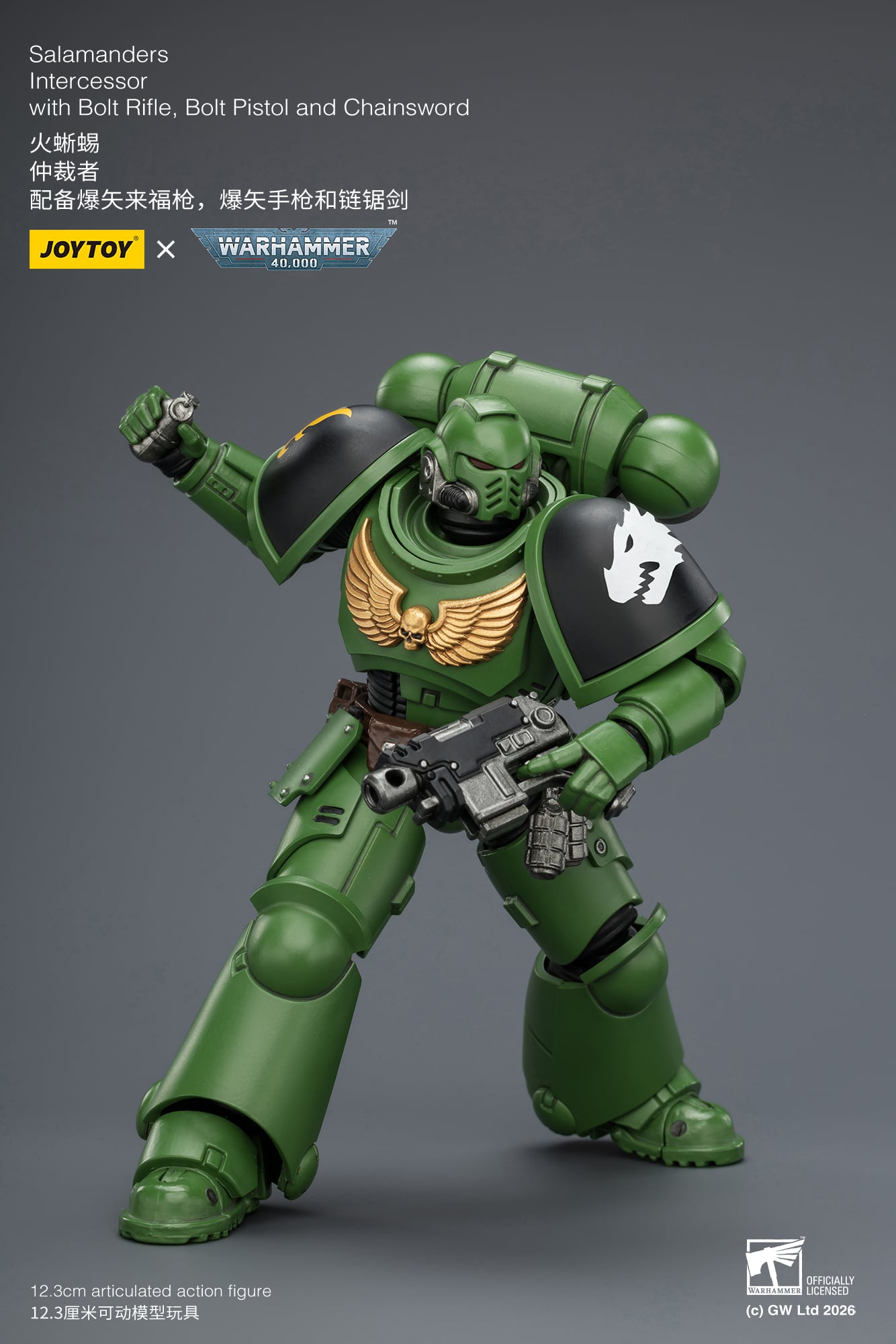 Warhammer 40,000 Salamanders Intercessor 1/18 Scale Action Figure Gallery Image 11