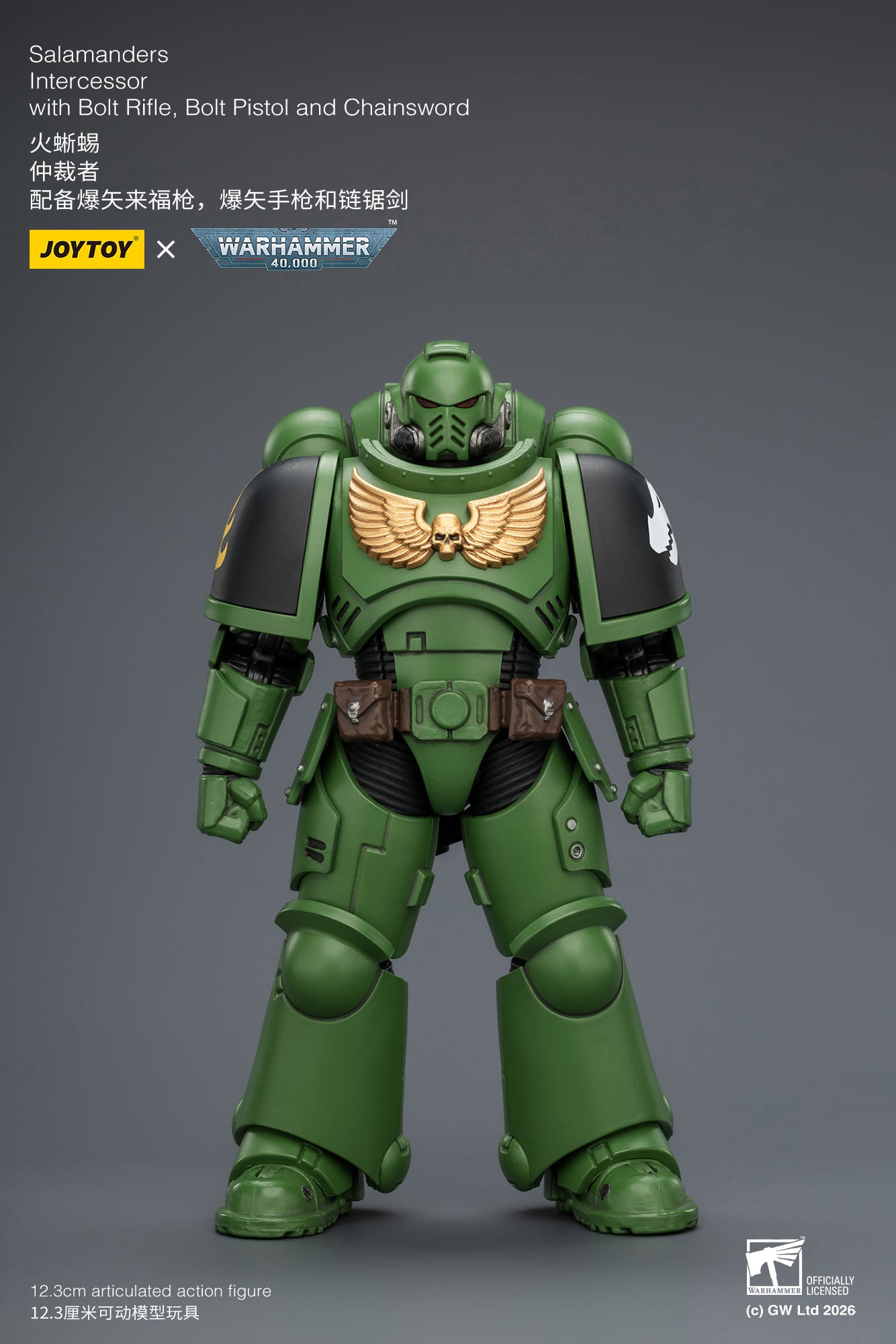 Warhammer 40,000 Salamanders Intercessor 1/18 Scale Action Figure Gallery Image 4