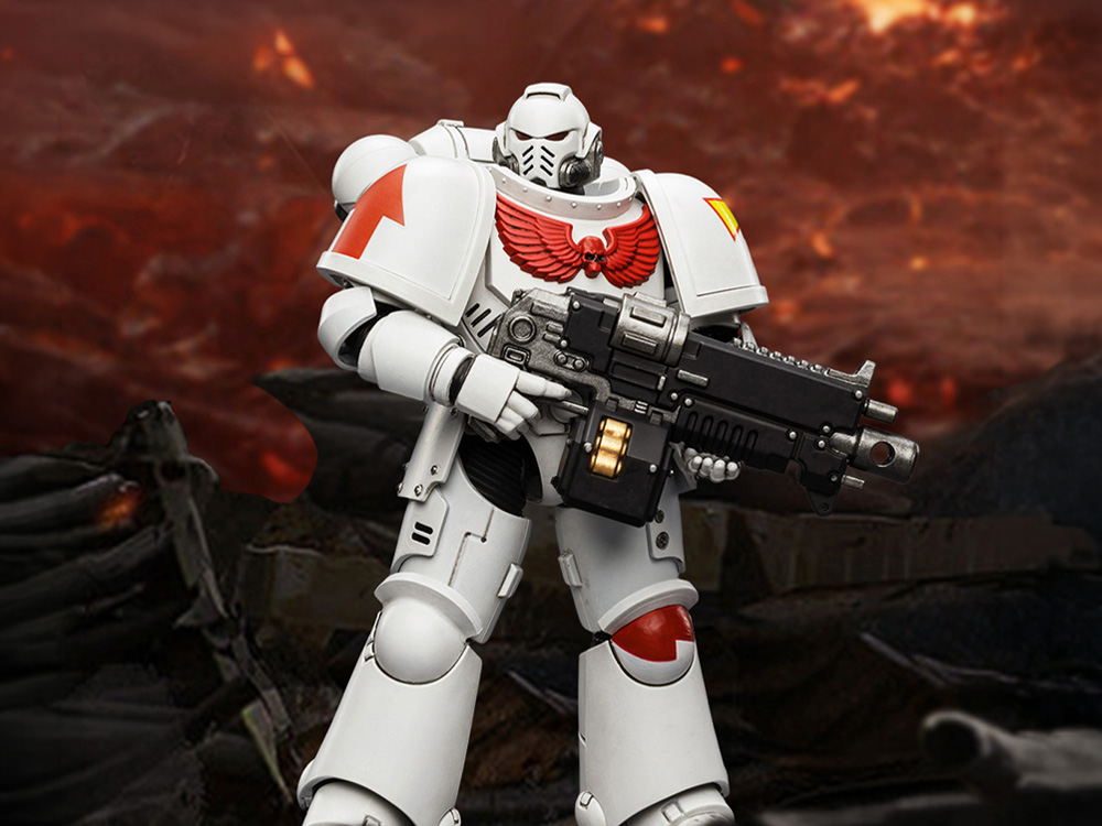 Warhammer 40,000 White Scars Intercessor 1/18 Scale Action Figure Gallery Image 1