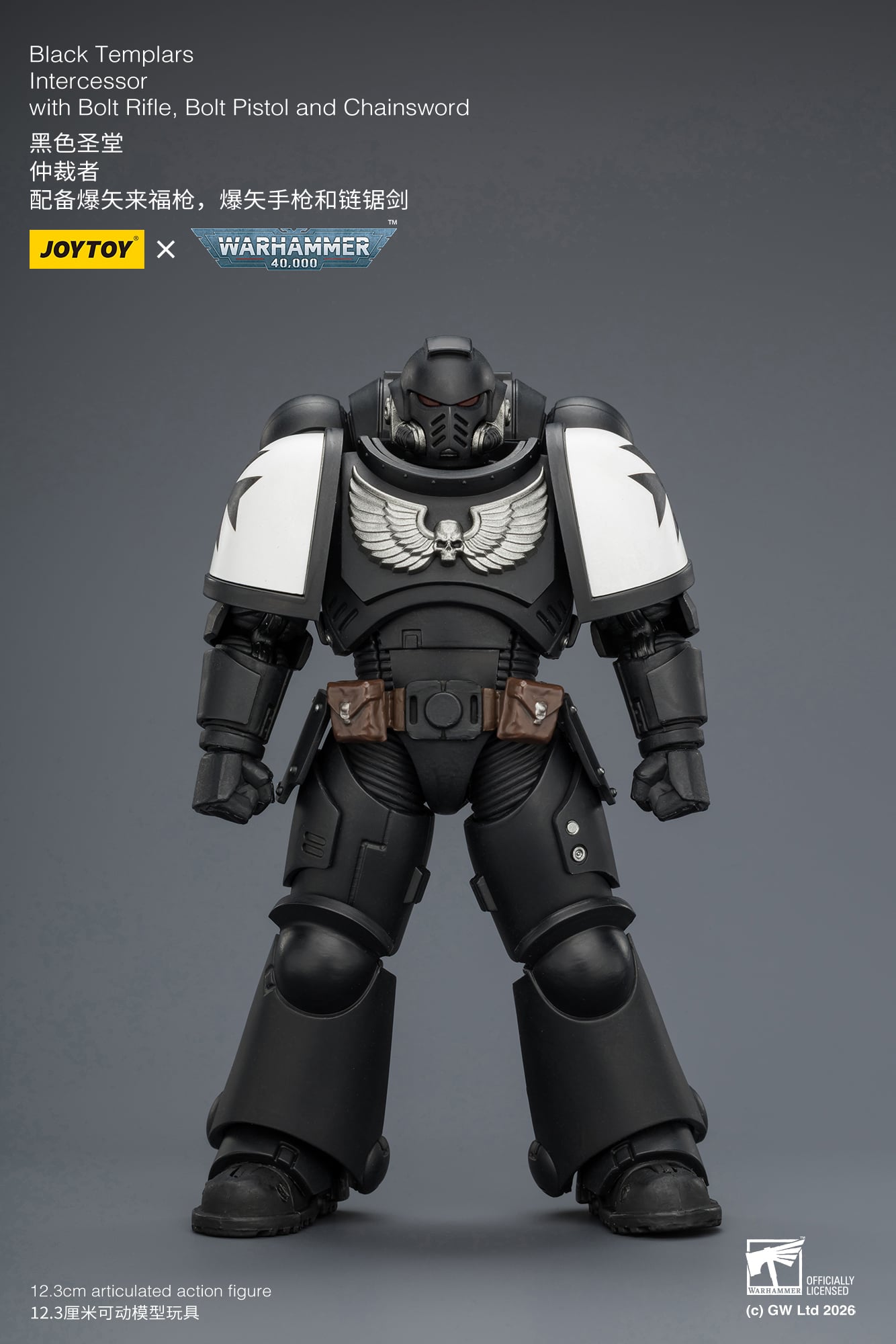 Warhammer 40,000 Black Templars Intercessor 1/18 Scale Action Figure Gallery Image 4