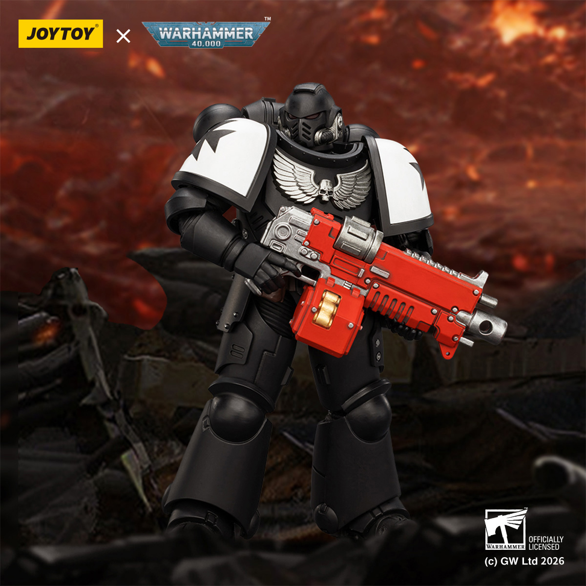 Warhammer 40,000 Black Templars Intercessor 1/18 Scale Action Figure Gallery Image 3