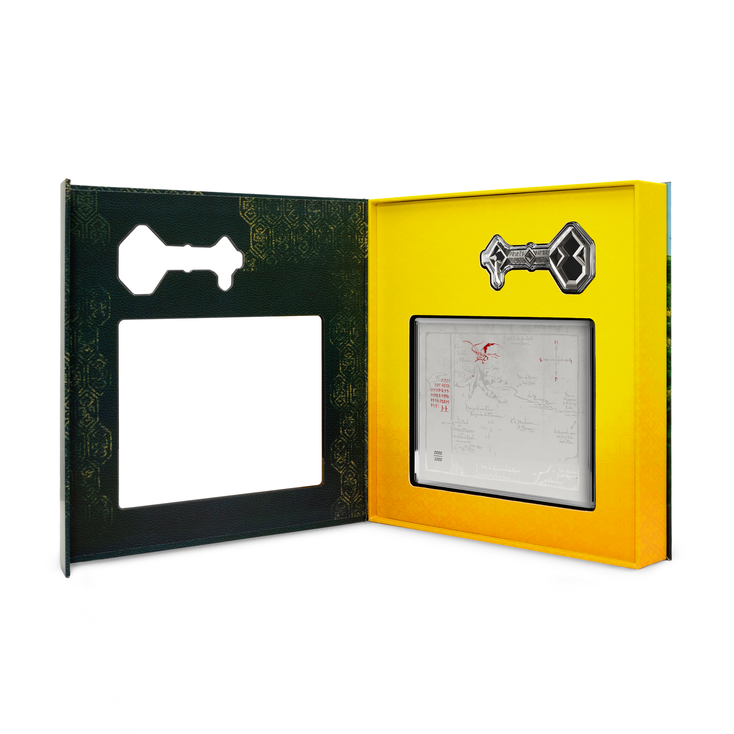 2026 Niue The Hobbit Artifacts of Middle-earth Thorin's Map & Key Pure Silver Collectible Set Gallery Image 4