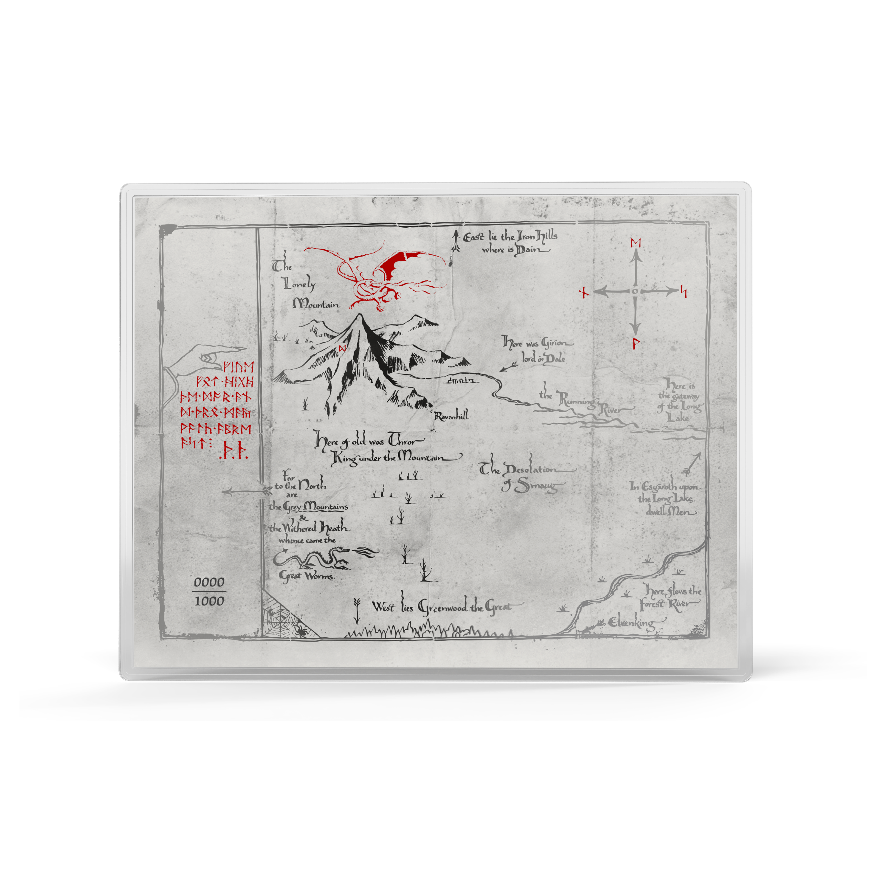 2026 Niue The Hobbit Artifacts of Middle-earth Thorin's Map & Key Pure Silver Collectible Set Gallery Image 5