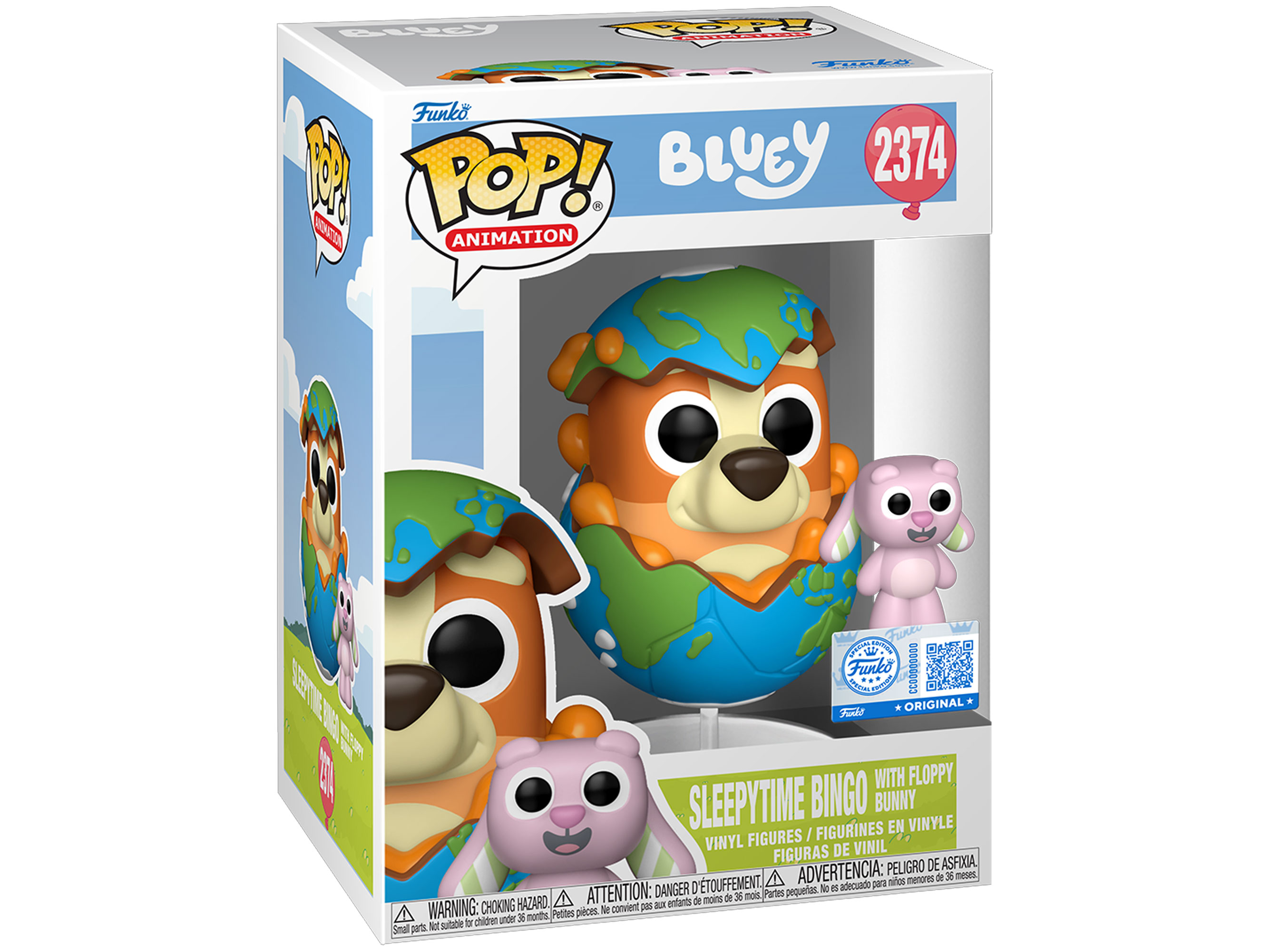 Bluey Pop! & Buddy #2374 Specialty Series Sleepytime Bingo with Floppy Bunny Gallery Image 3