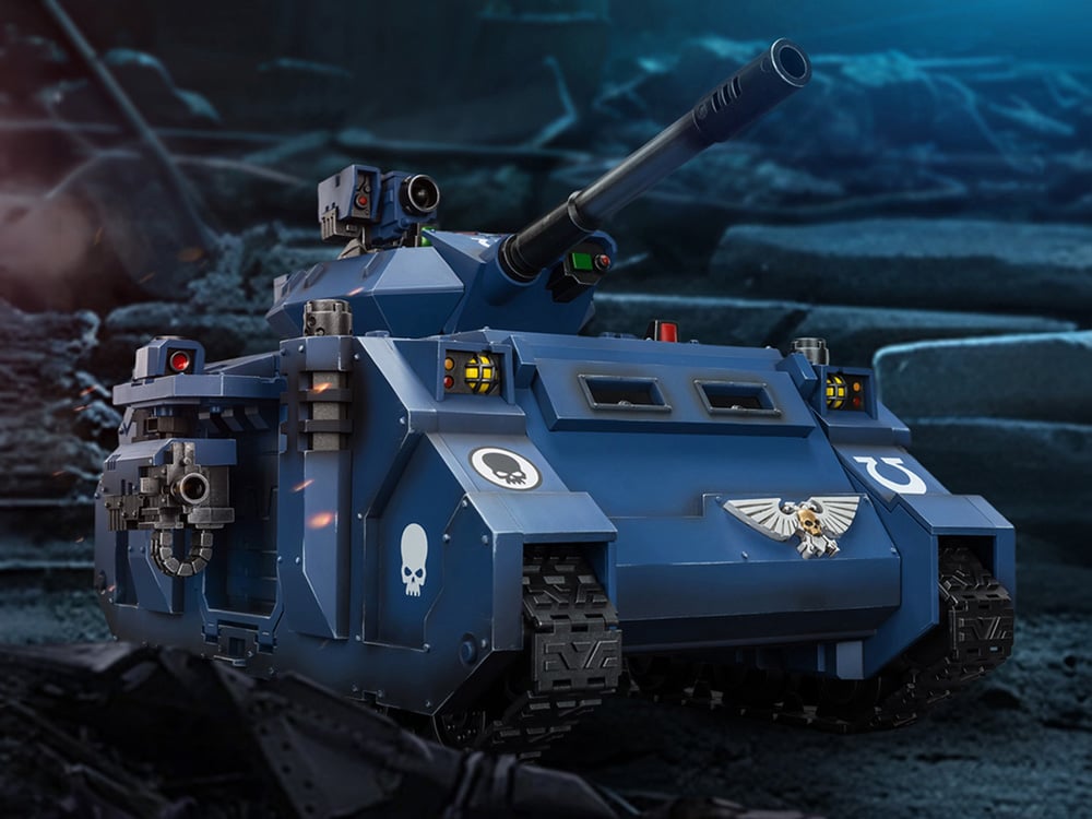 Warhammer 40,000 Ultramarines Predator Destructor 1/18 Scale Vehicle Gallery Image 1