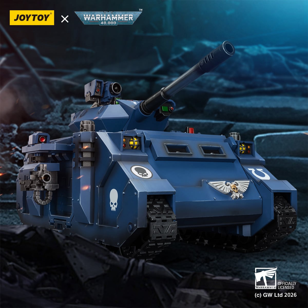 Warhammer 40,000 Ultramarines Predator Destructor 1/18 Scale Vehicle Gallery Image 3