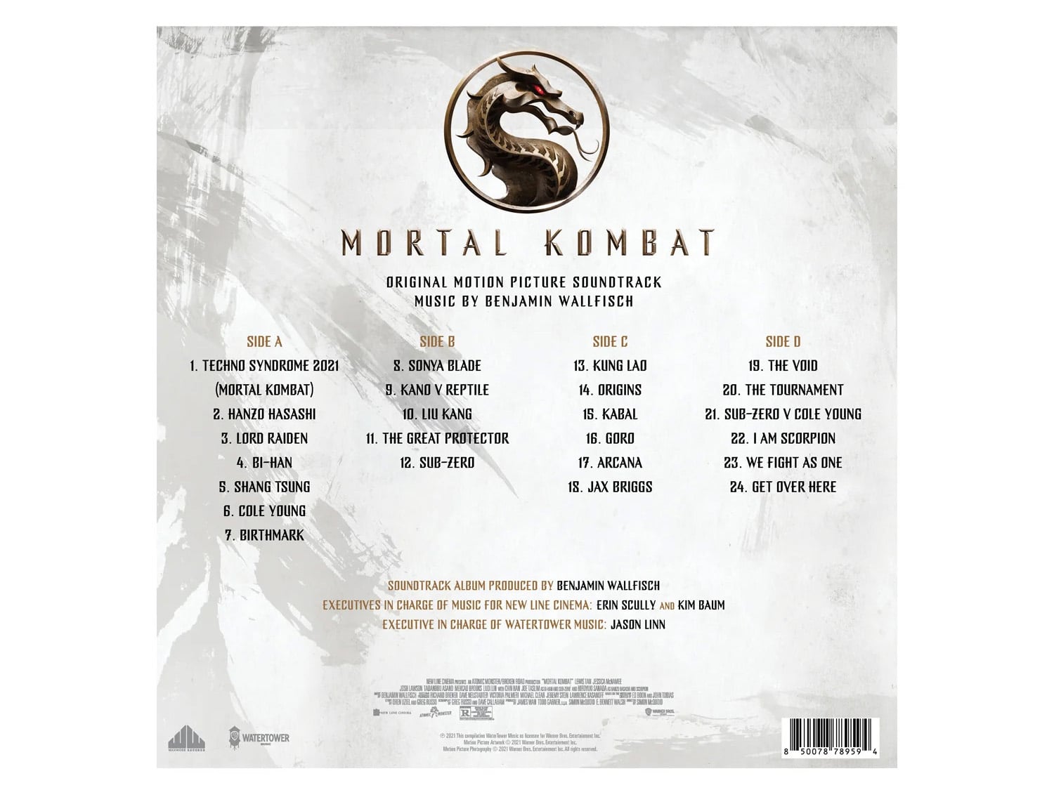 Mortal Kombat (2021) Original Motion Picture Soundtrack Vinyl 2XLP