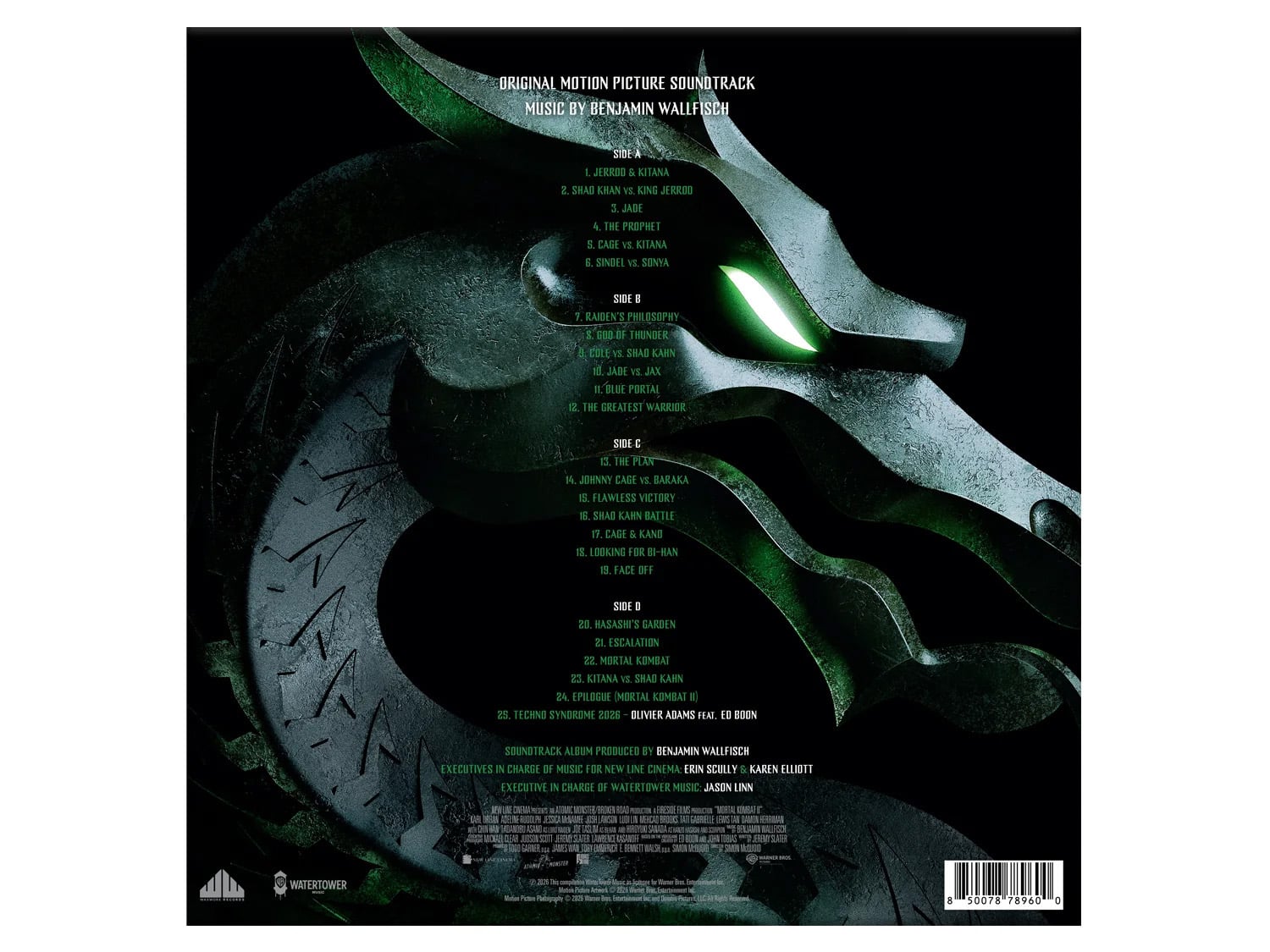 Mortal Kombat II (2026) Original Motion Picture Soundtrack Vinyl 2XLP