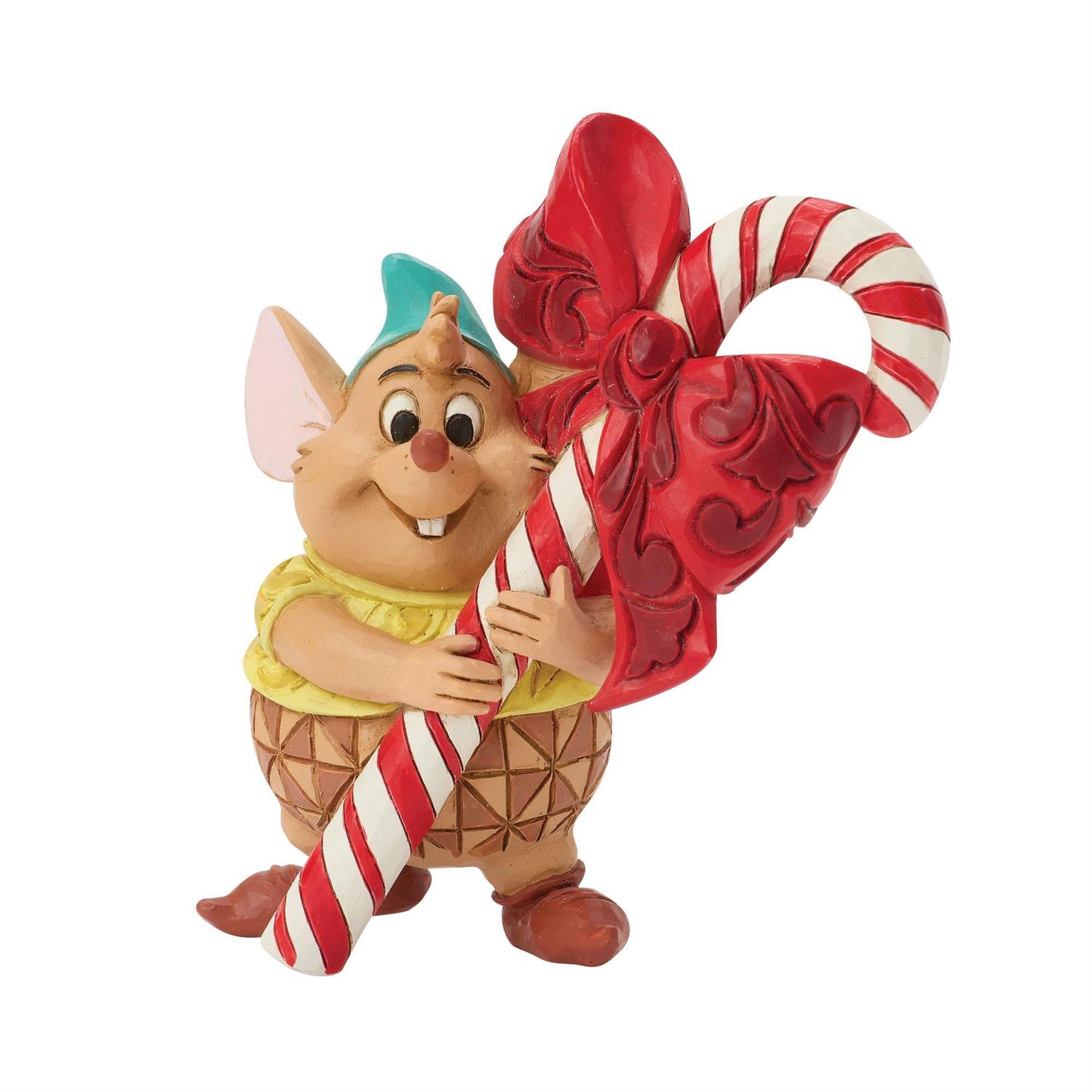 Cinderella Disney Traditions Gus Candy Cane Mini Figurine (Jim Shore) Gallery Image 3