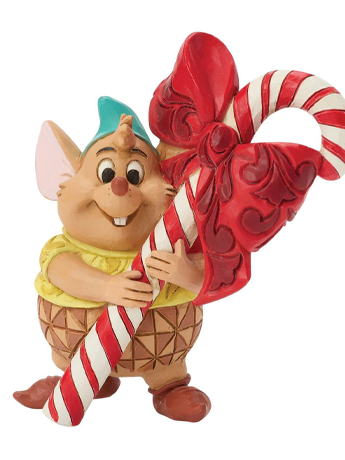 Cinderella Disney Traditions Gus Candy Cane Mini Figurine (Jim Shore) Gallery Image 2