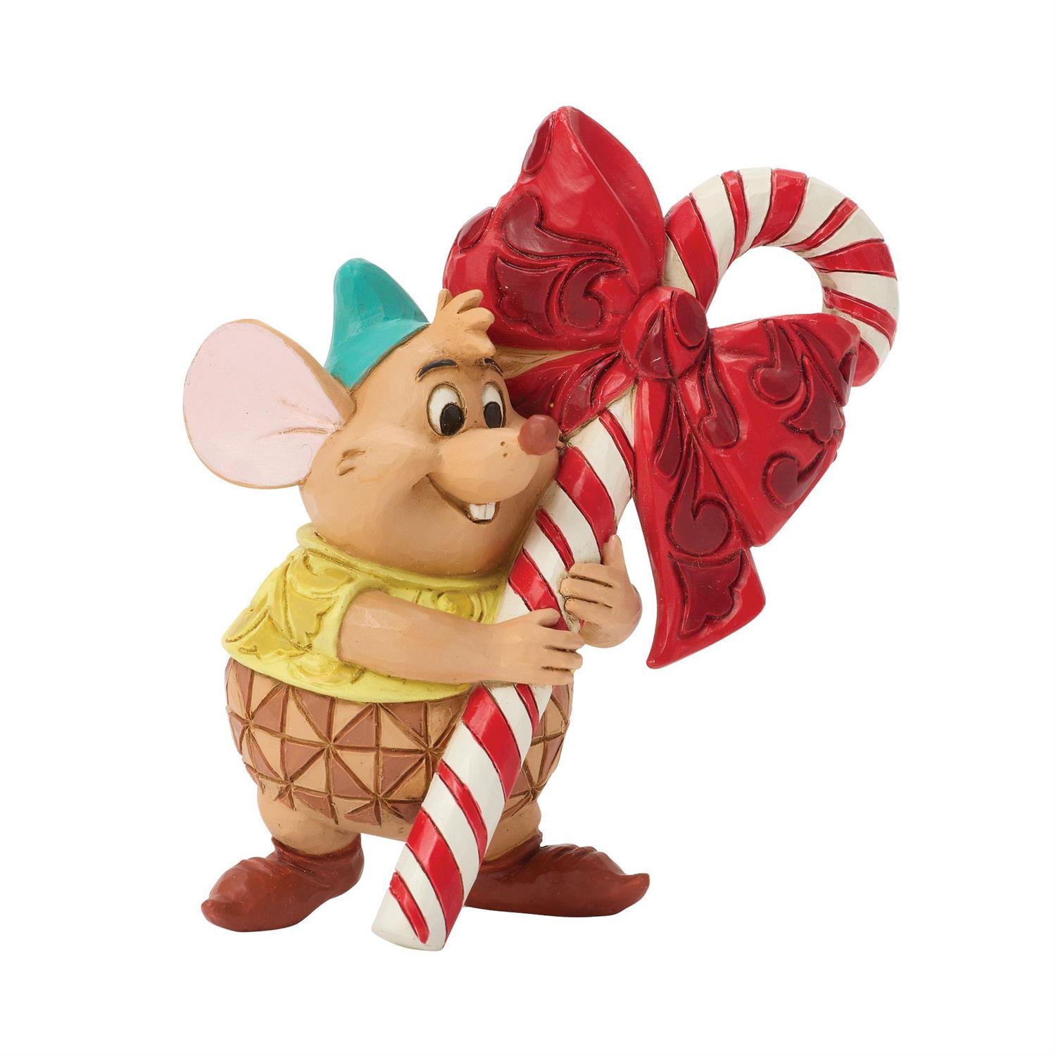 Cinderella Disney Traditions Gus Candy Cane Mini Figurine (Jim Shore) Gallery Image 4