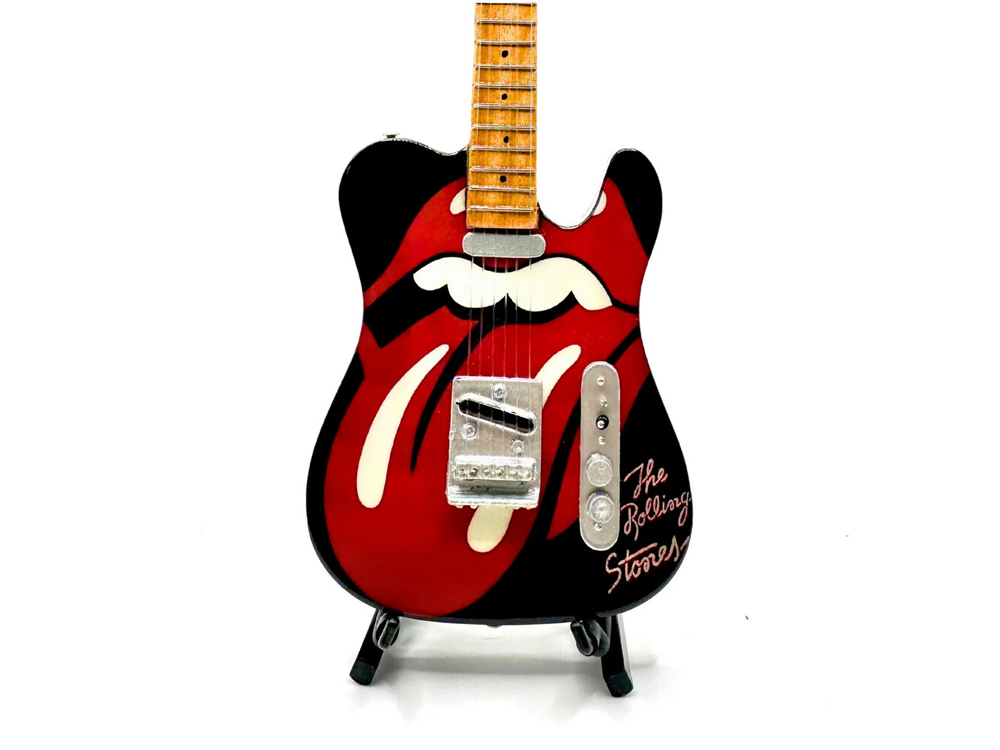 The Rollings Stone Tongue and Lips Mini Guitar Replica Gallery Image 1
