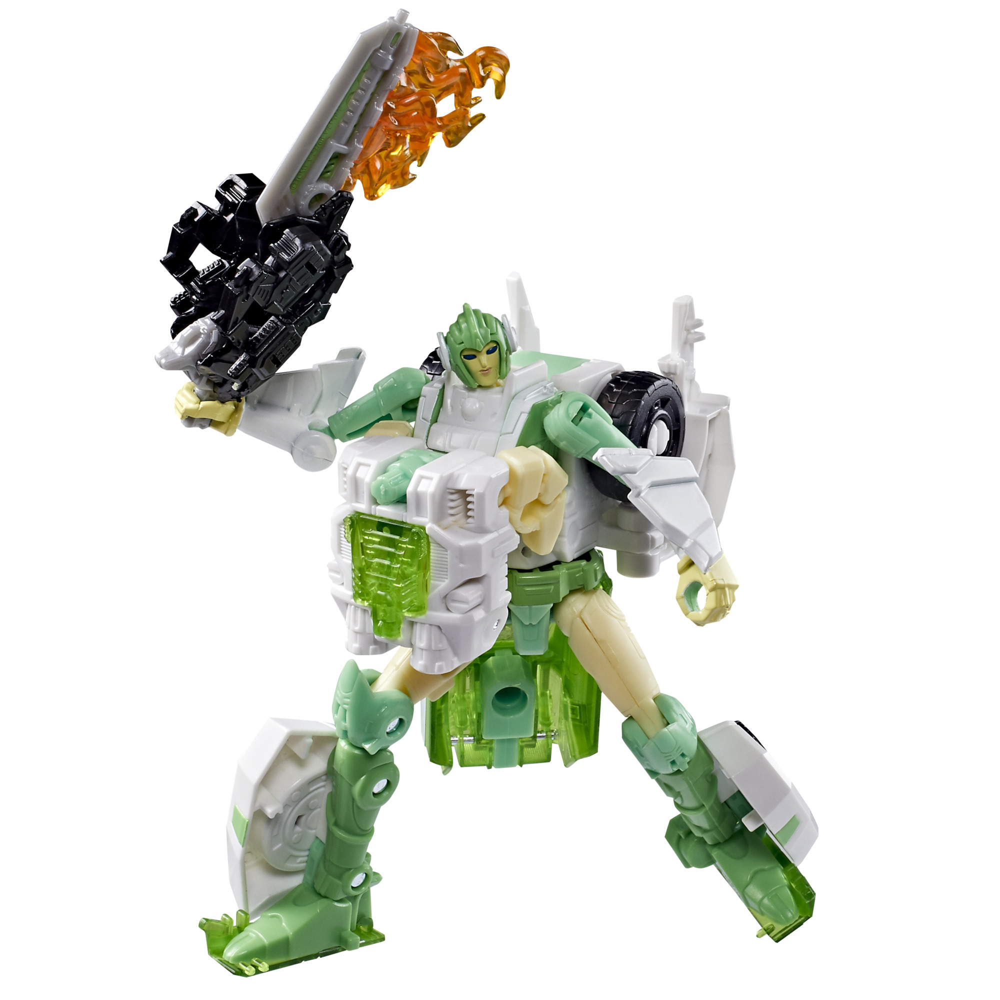 Transformers War for Cybertron: Siege Deluxe Class Autobot Greenlight with Dazzlestrike Action Figure Set Gallery Image 3
