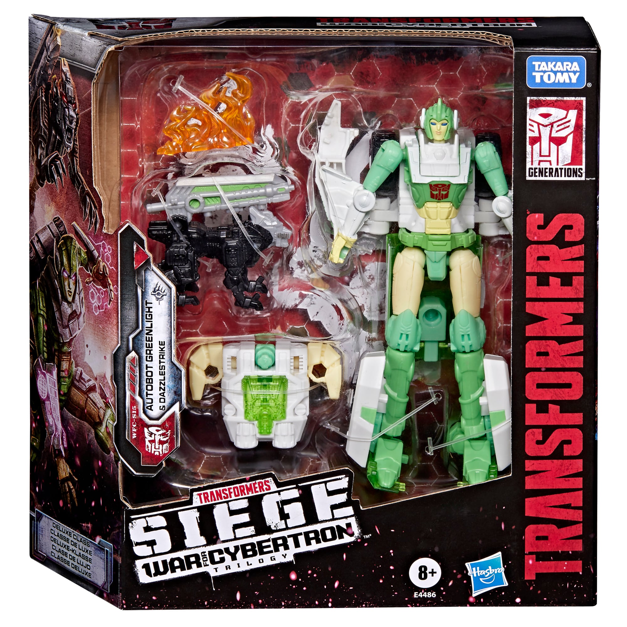Transformers War for Cybertron: Siege Deluxe Class Autobot Greenlight with Dazzlestrike Action Figure Set Gallery Image 7