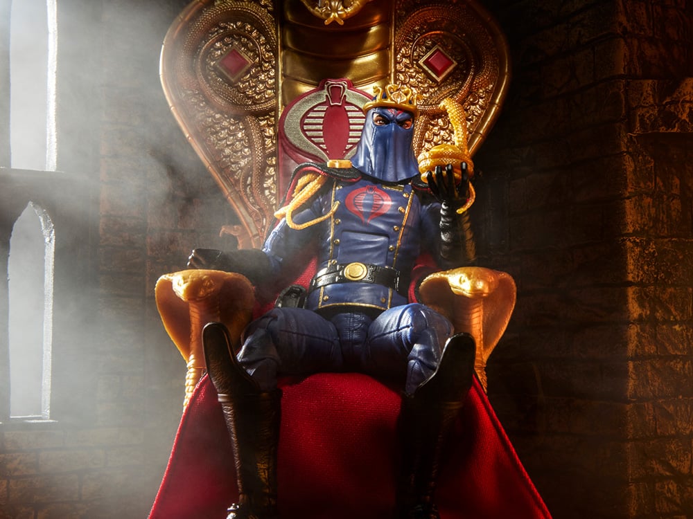 G.I. Joe Classified Series #221 Cobra Commander Action Figure with Throne Set Gallery Image 1