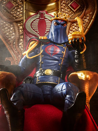 G.I. Joe Classified Series #221 Cobra Commander Action Figure with Throne Set Gallery Image 2