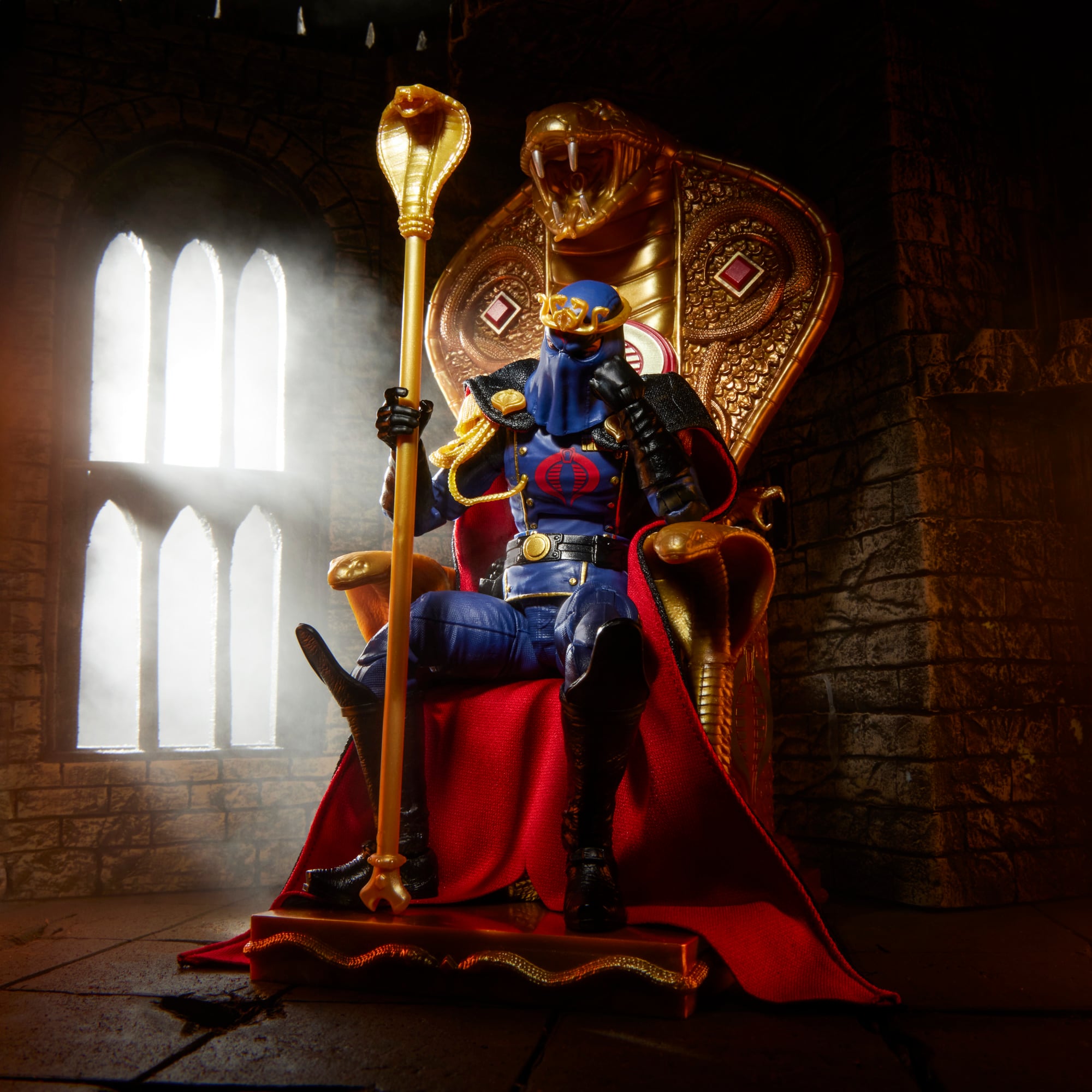 G.I. Joe Classified Series #221 Cobra Commander Action Figure with Throne Set Gallery Image 4