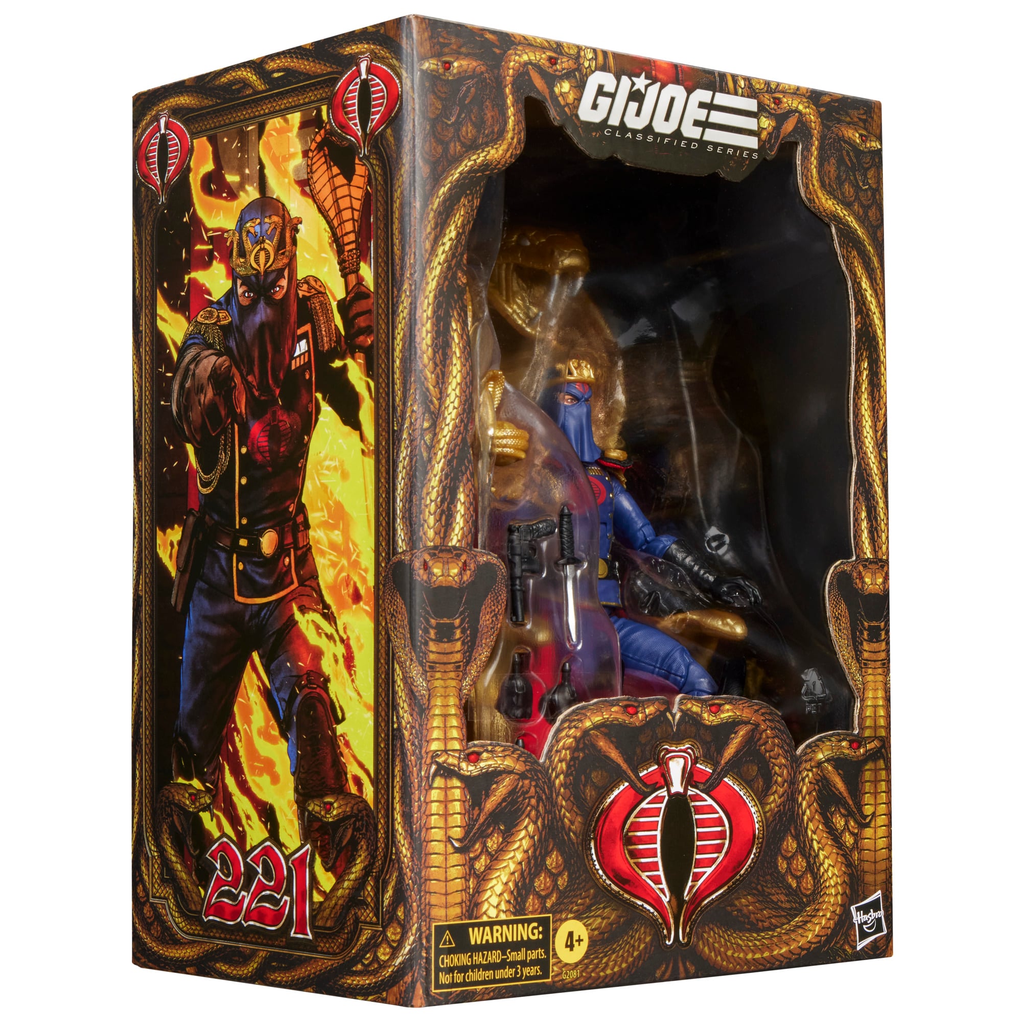 G.I. Joe Classified Series #221 Cobra Commander Action Figure with Throne Set Gallery Image 18