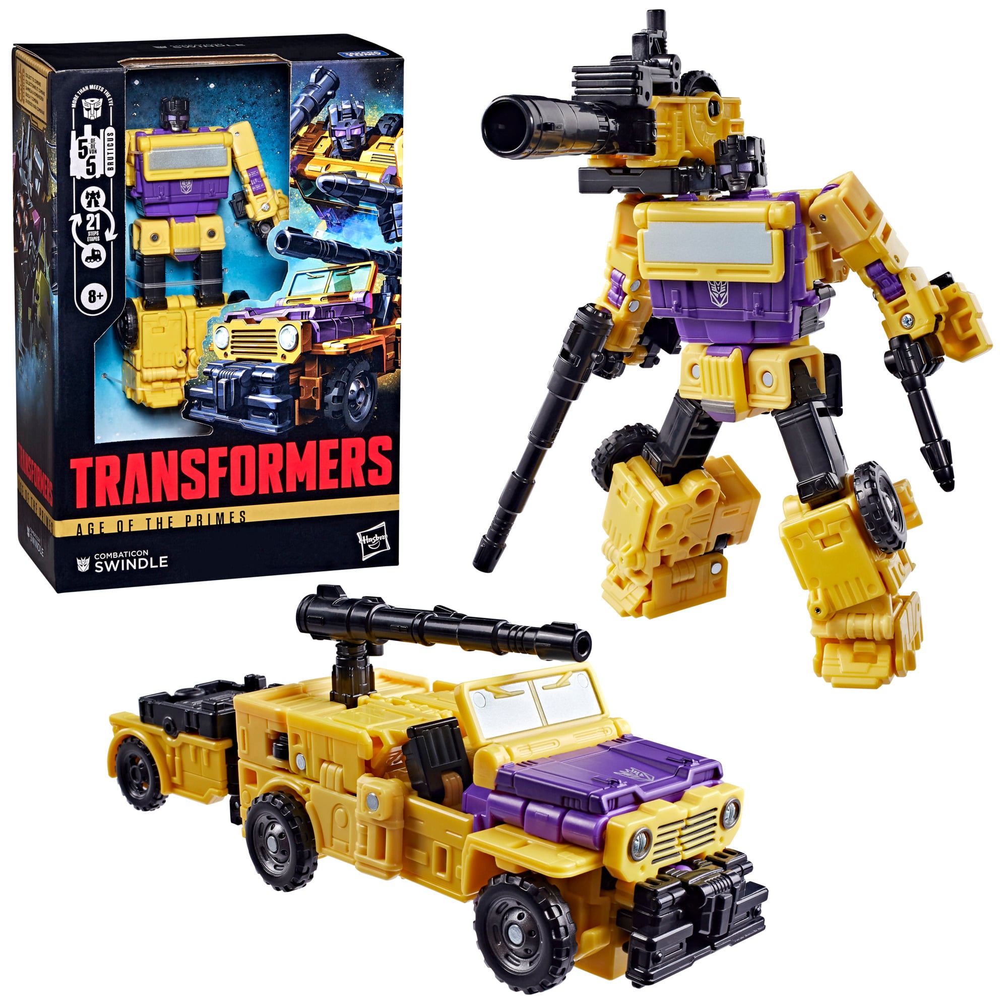 Transformers: Age of the Primes Voyager Class Combaticon Swindle Action Figure Gallery Image 6