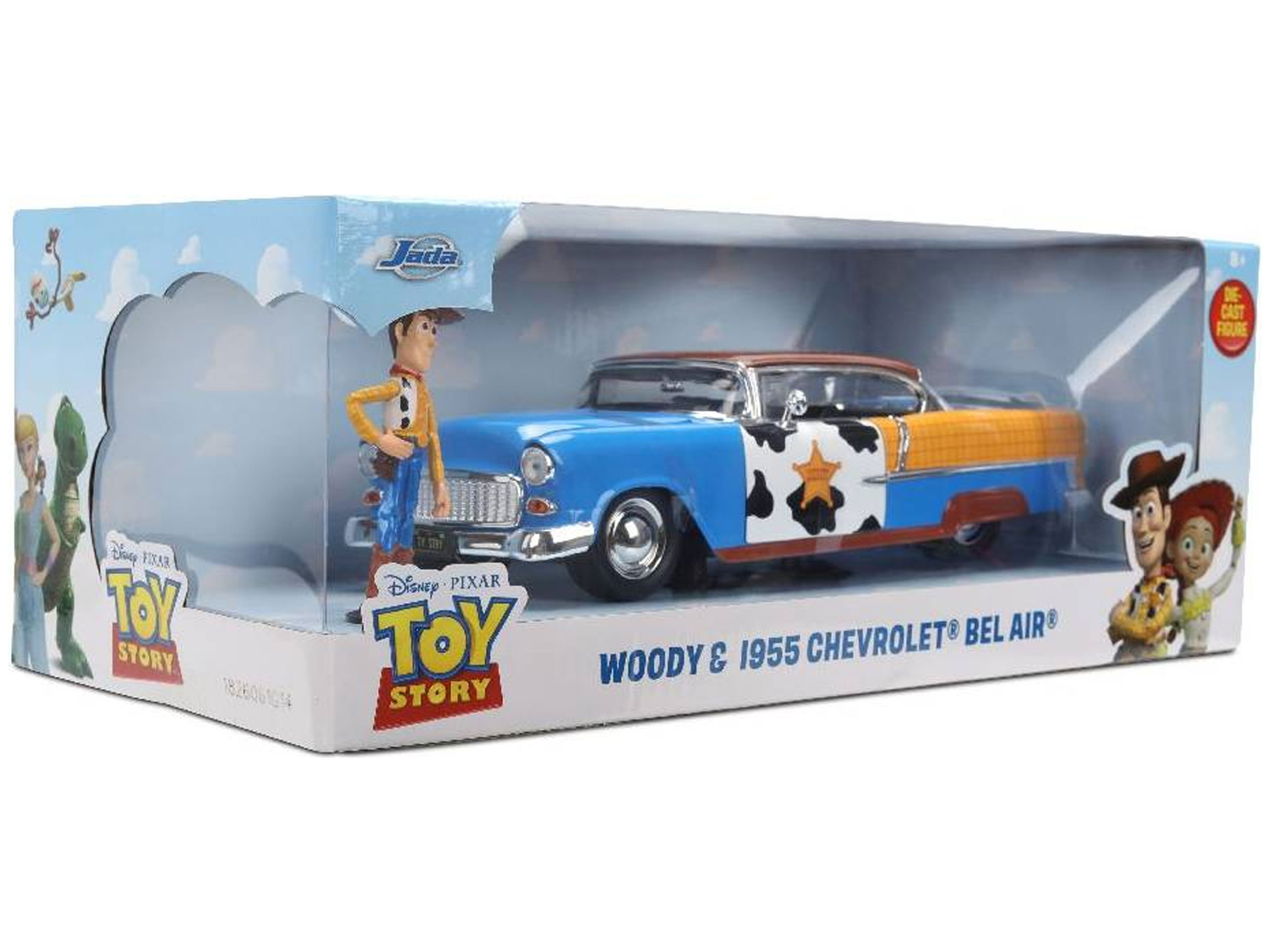 Toy Story Hollywood Rides 1955 Chevy Bel Air 1/24 Scale Model with Woody Figure Gallery Image 12