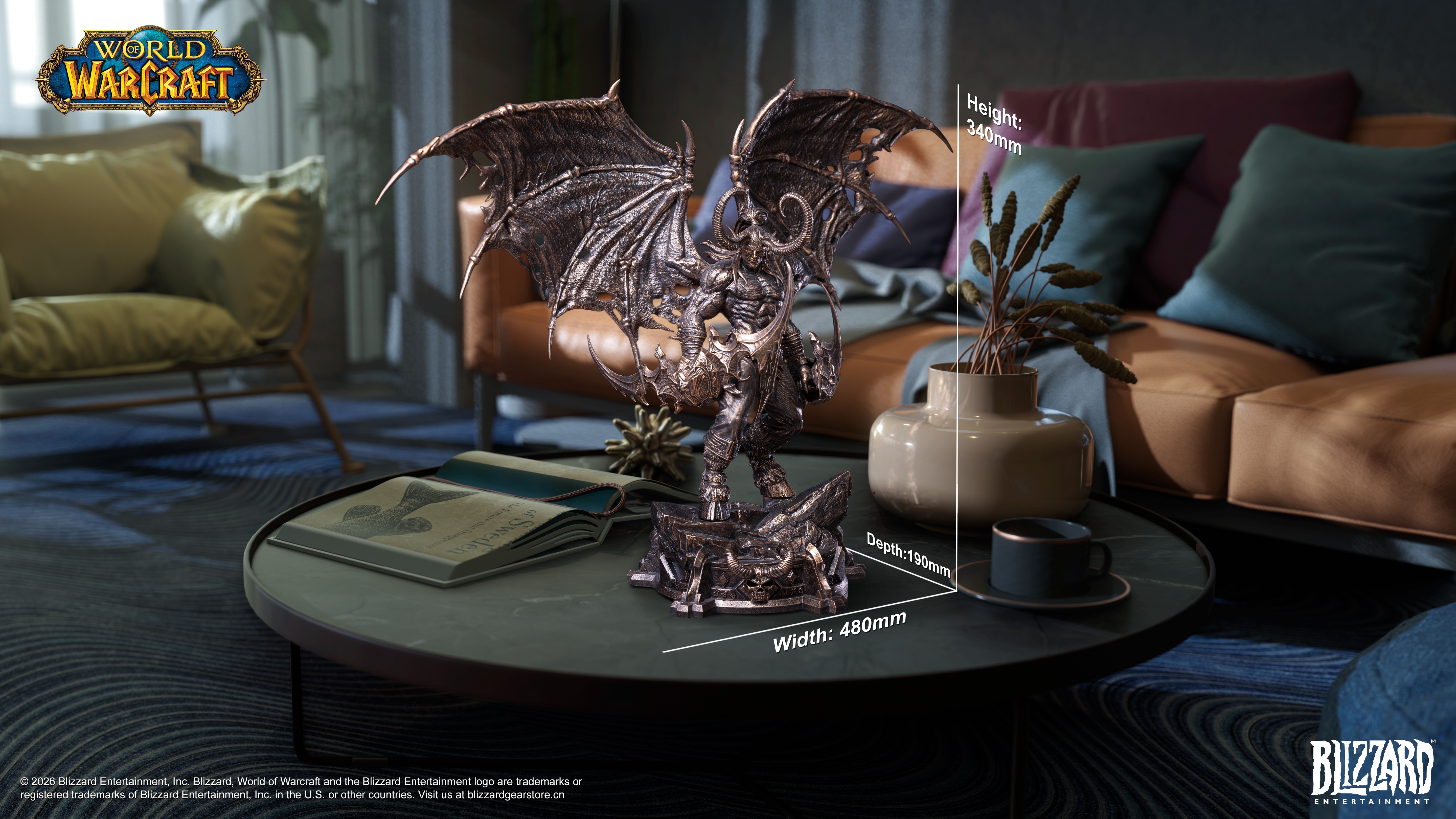 World of Warcraft Illidan Stormrage (Bronze Colored Ver.) 1/10