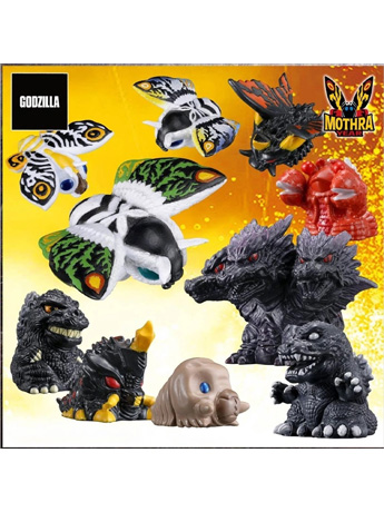 Godzilla Mini Sofvi Chronicle Mothra Saga Collection Box of 10 Random Figures Gallery Image 2