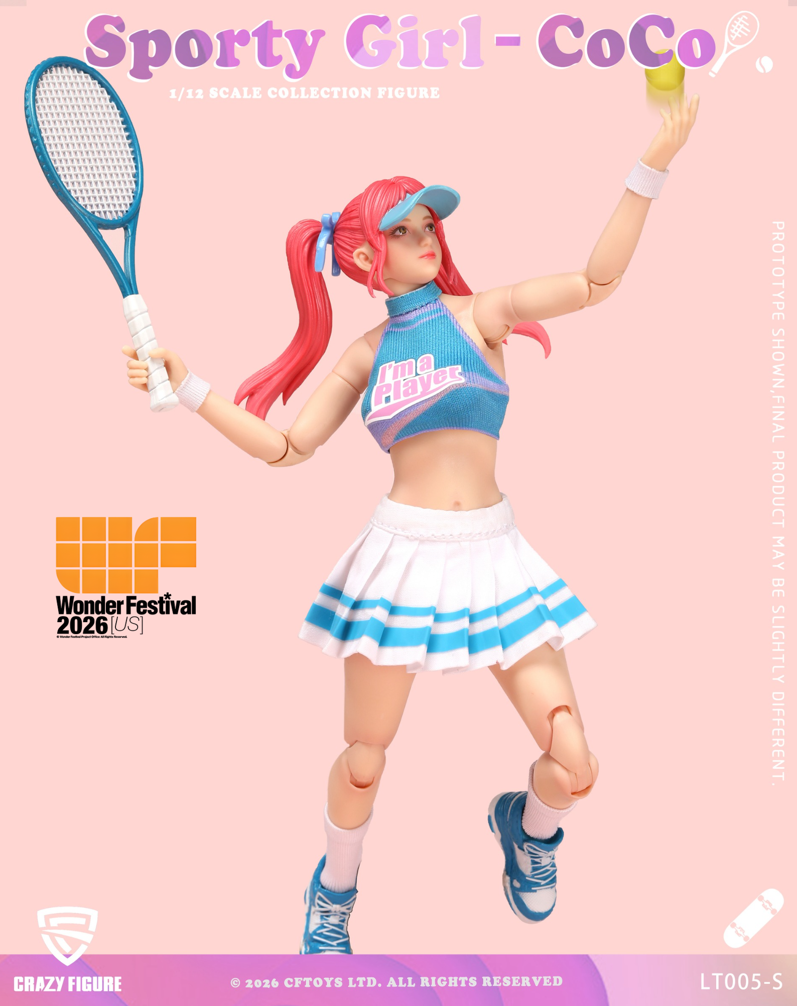 Sporty Girl CoCo 2026 Wonder Festival US Exclusive 1/12 Scale Action Figure Gallery Image 5