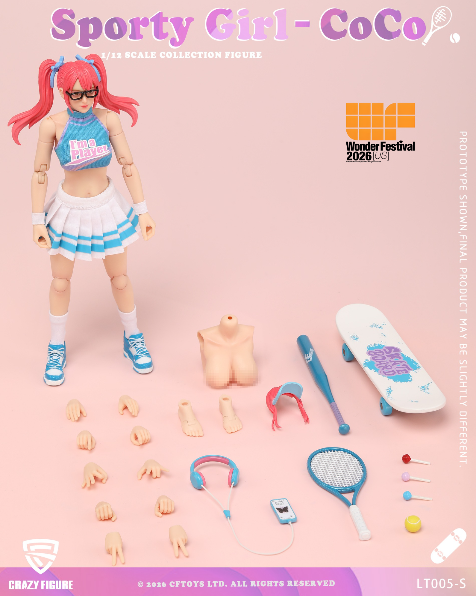 Sporty Girl CoCo 2026 Wonder Festival US Exclusive 1/12 Scale