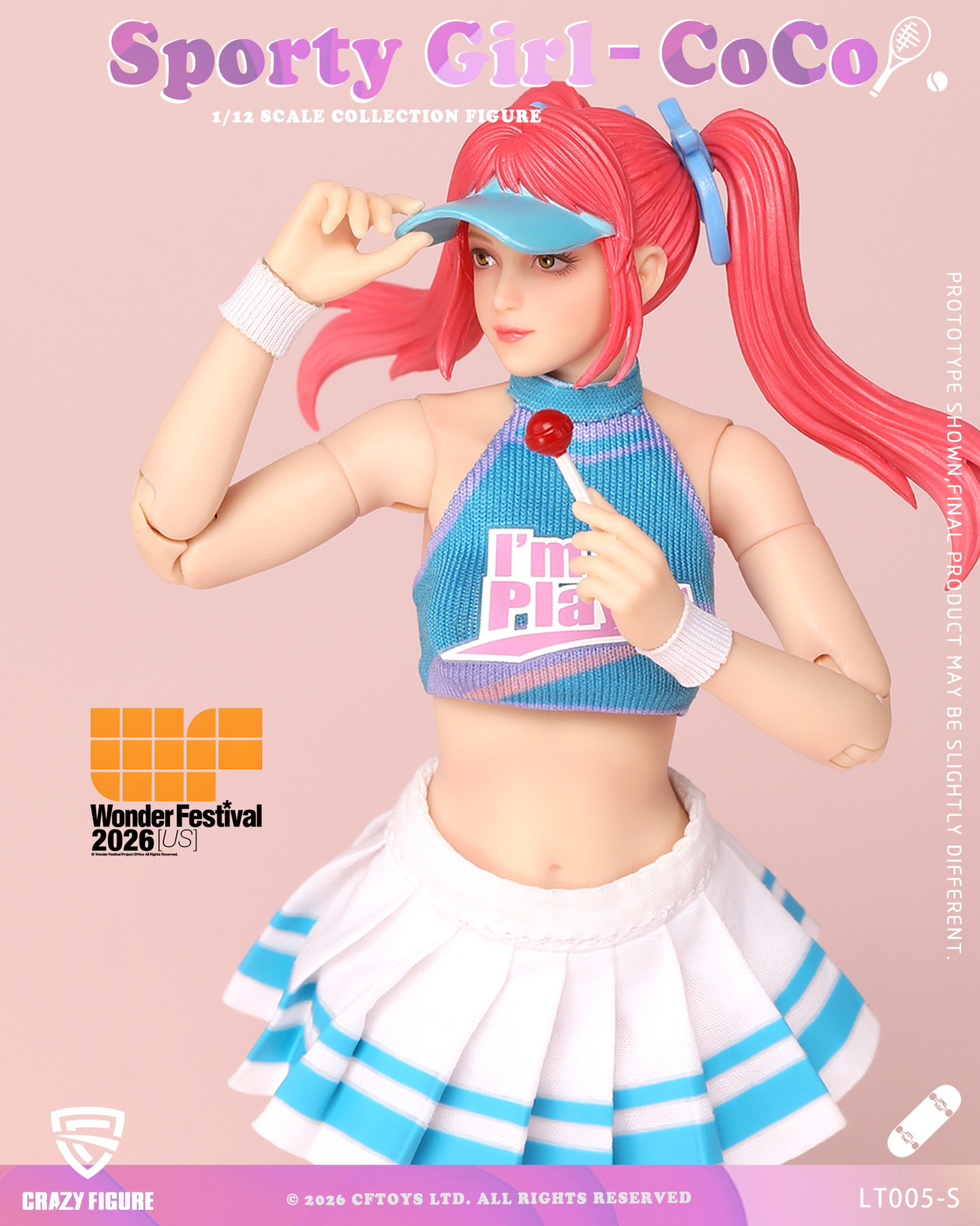 Sporty Girl CoCo 2026 Wonder Festival US Exclusive 1/12 Scale Action Figure Gallery Image 8