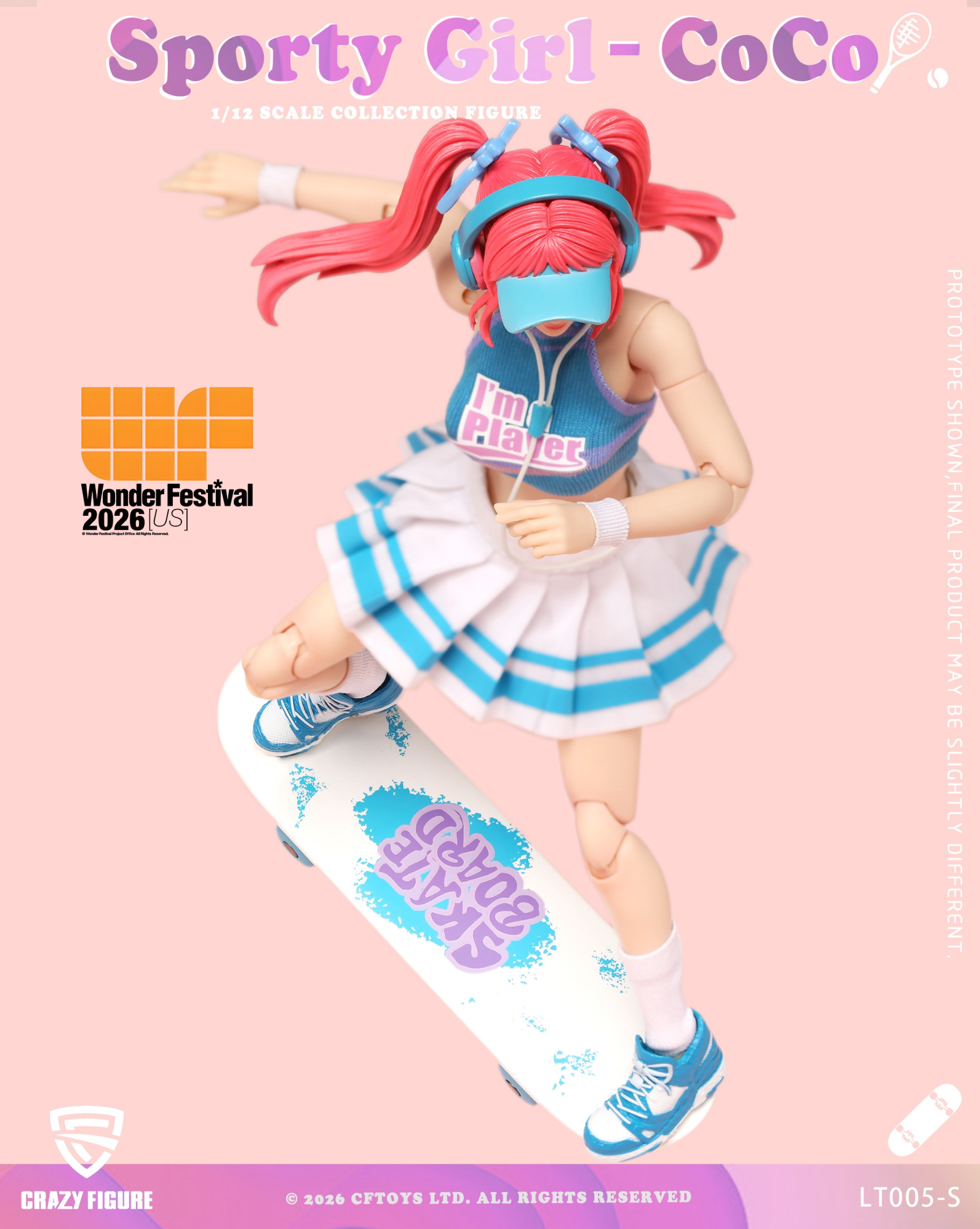 Sporty Girl CoCo 2026 Wonder Festival US Exclusive 1/12 Scale Action Figure Gallery Image 6