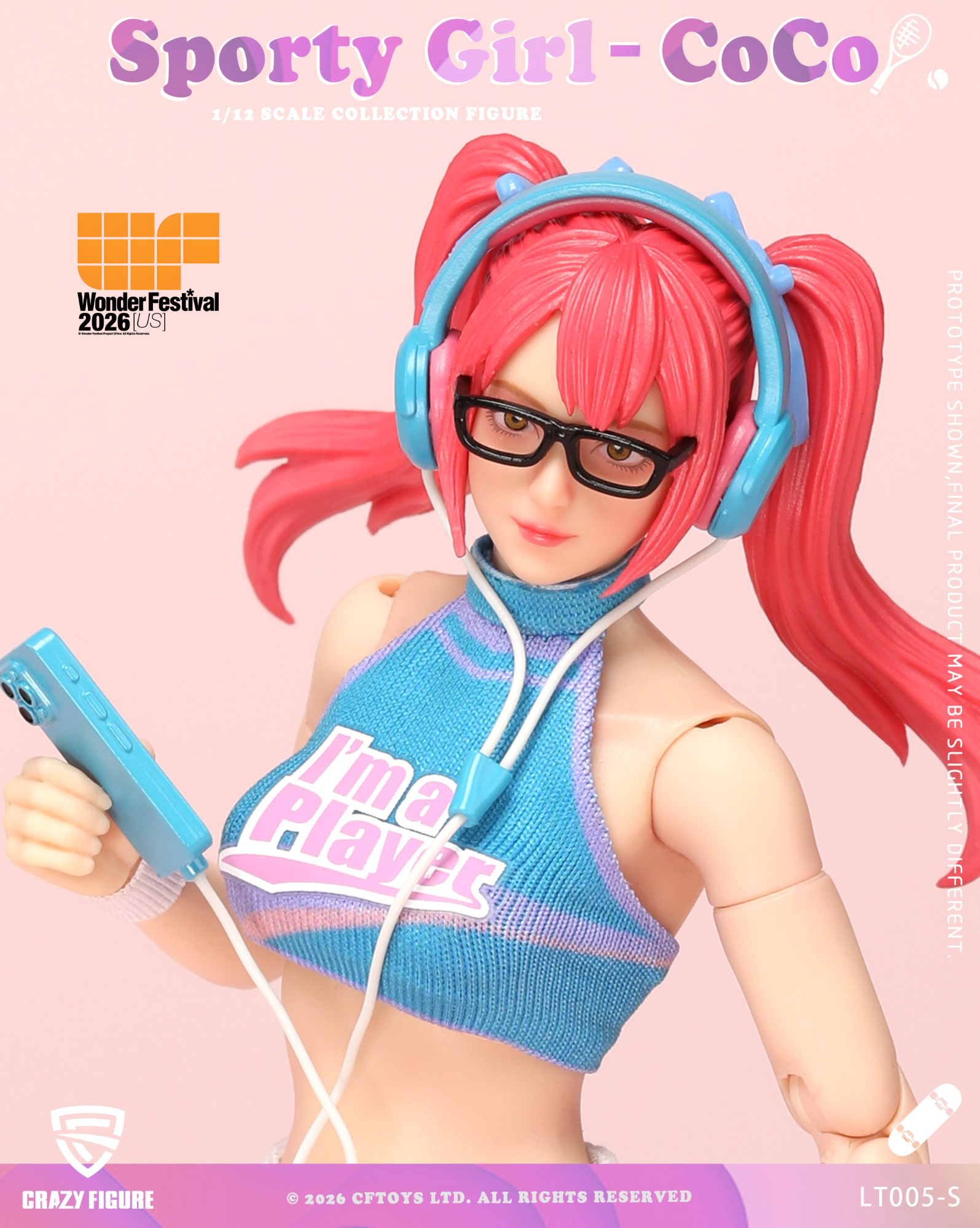 Sporty Girl CoCo 2026 Wonder Festival US Exclusive 1/12 Scale Action Figure Gallery Image 9