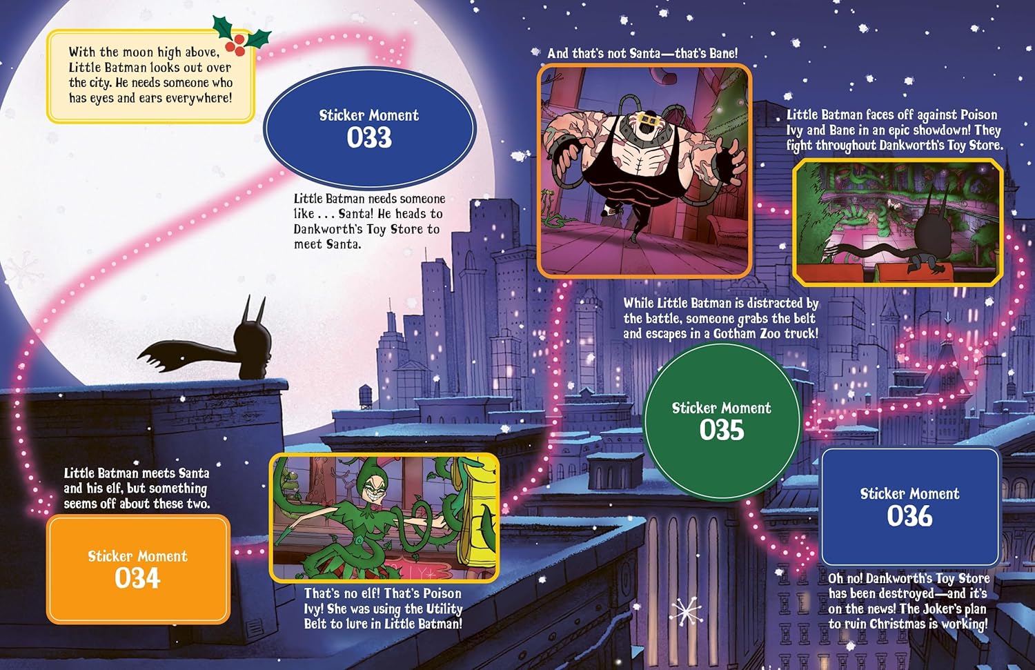 Merry Little Batman: A Sticker Storybook Adventure Gallery Image 6