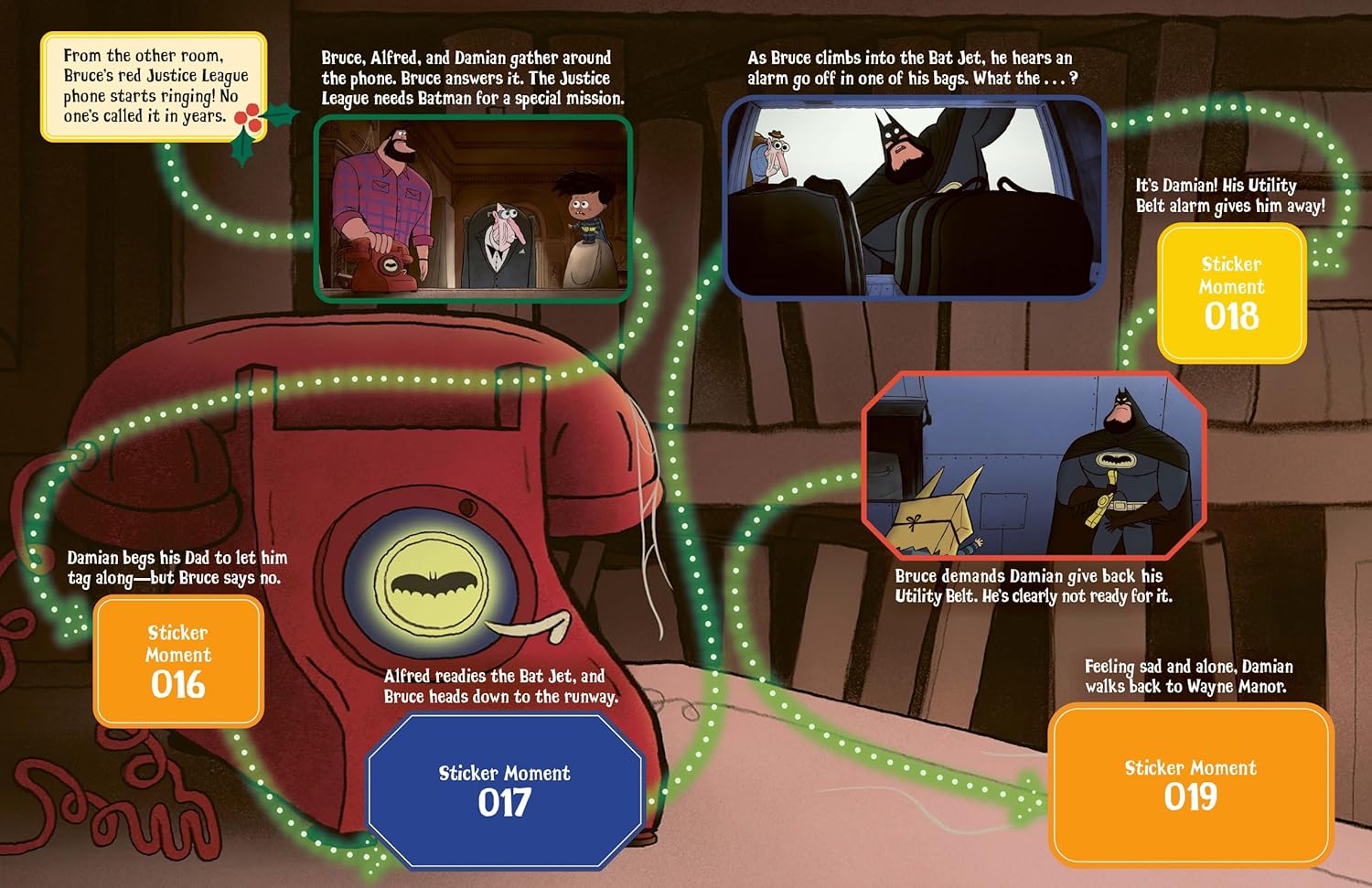 Merry Little Batman: A Sticker Storybook Adventure Gallery Image 5