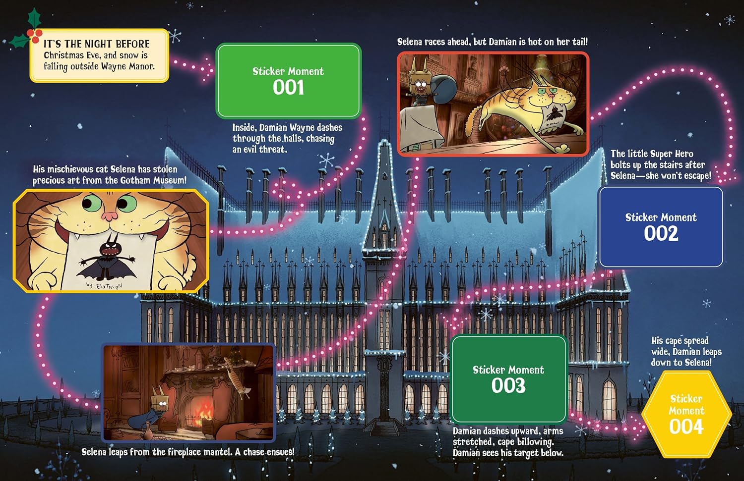 Merry Little Batman: A Sticker Storybook Adventure Gallery Image 3
