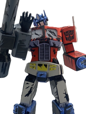 Transformers Optimus Prime with Megatron's Arm Paperweight Gallery Image 2
