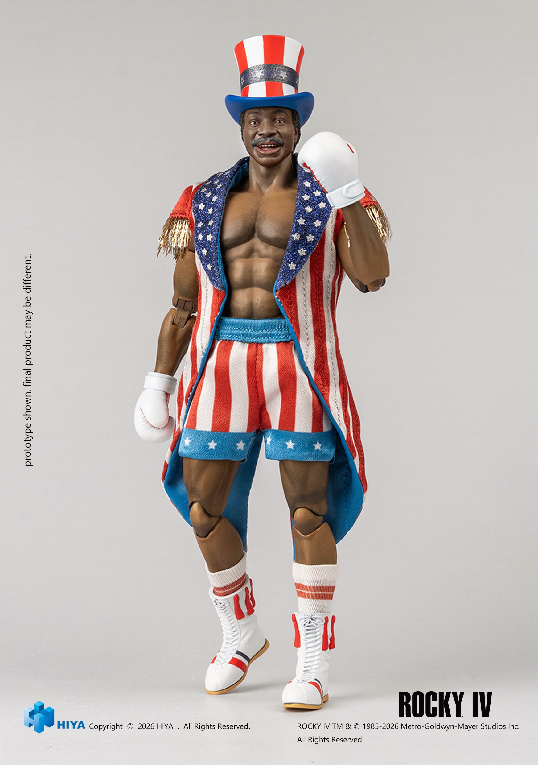 【A$AP ROCKY/TESTING フィギュア】 Rocky IV Exquisite Super Series Apollo Creed 1/12 Scale Action Figure