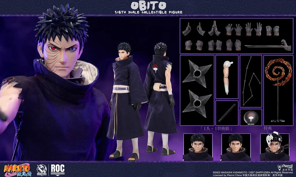 Naruto: Shippuden Obito Uchiha 1/6 Scale Action Figure (With Bonus) Gallery Image 29